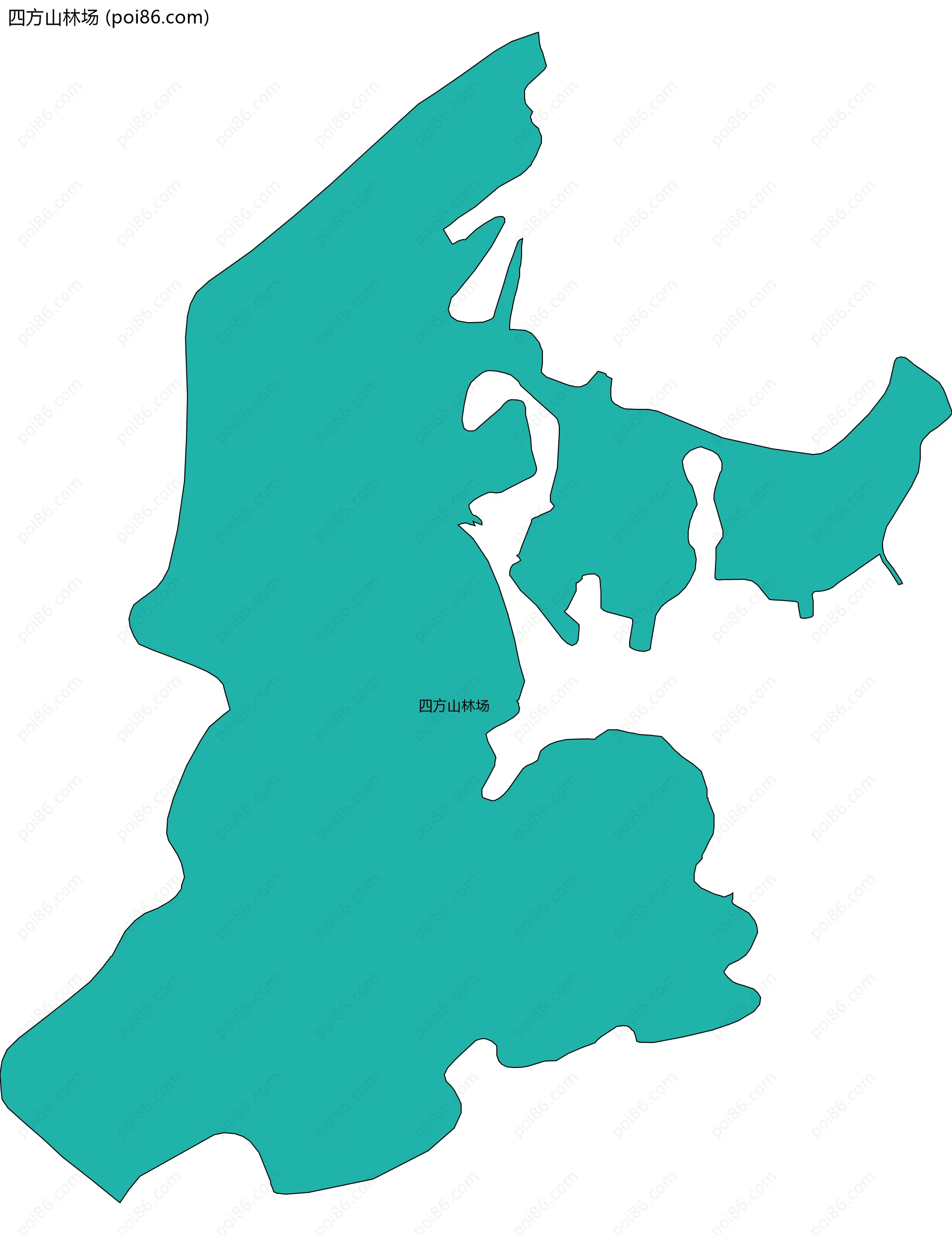 四方山林场边界地图