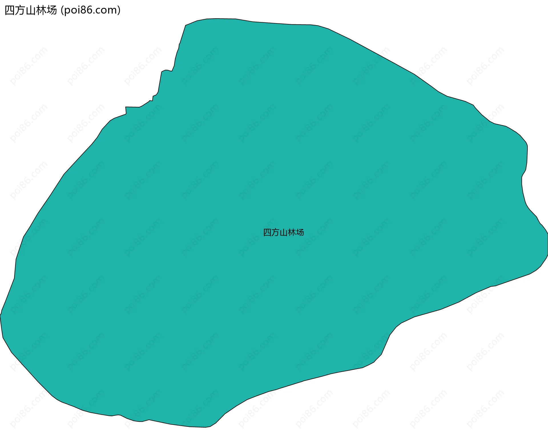 四方山林场边界地图