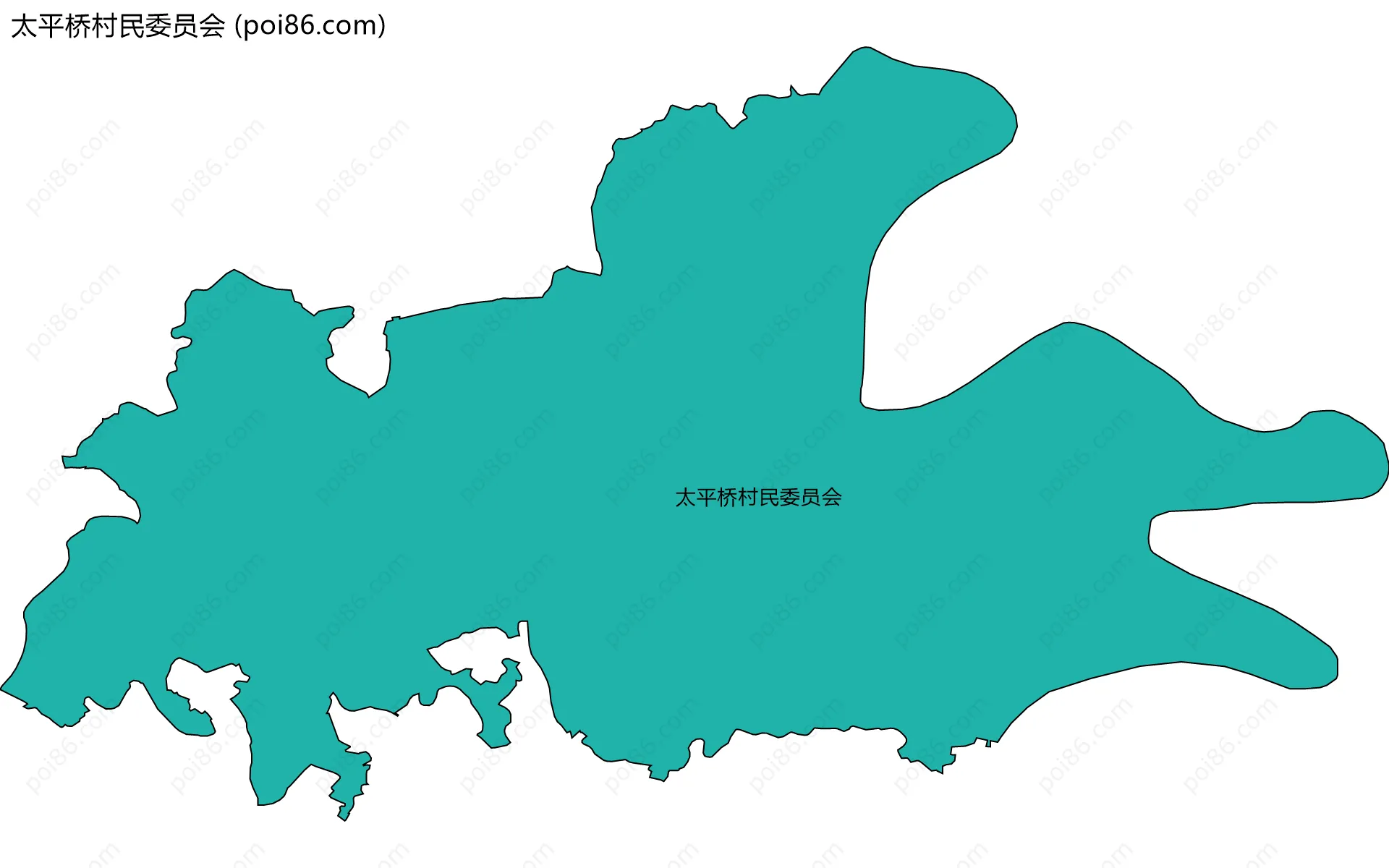 太平桥村民委员会边界地图