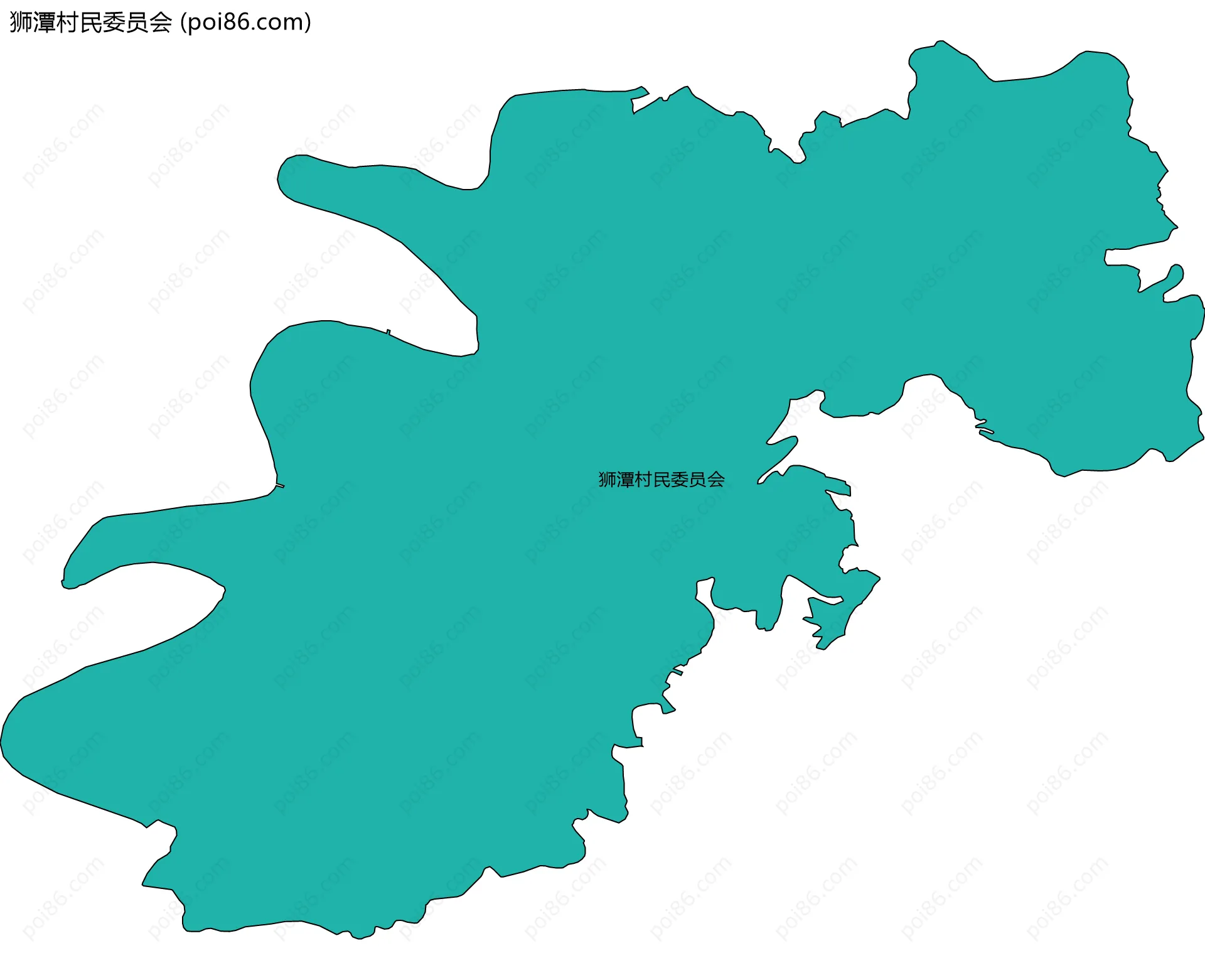 狮潭村民委员会边界地图