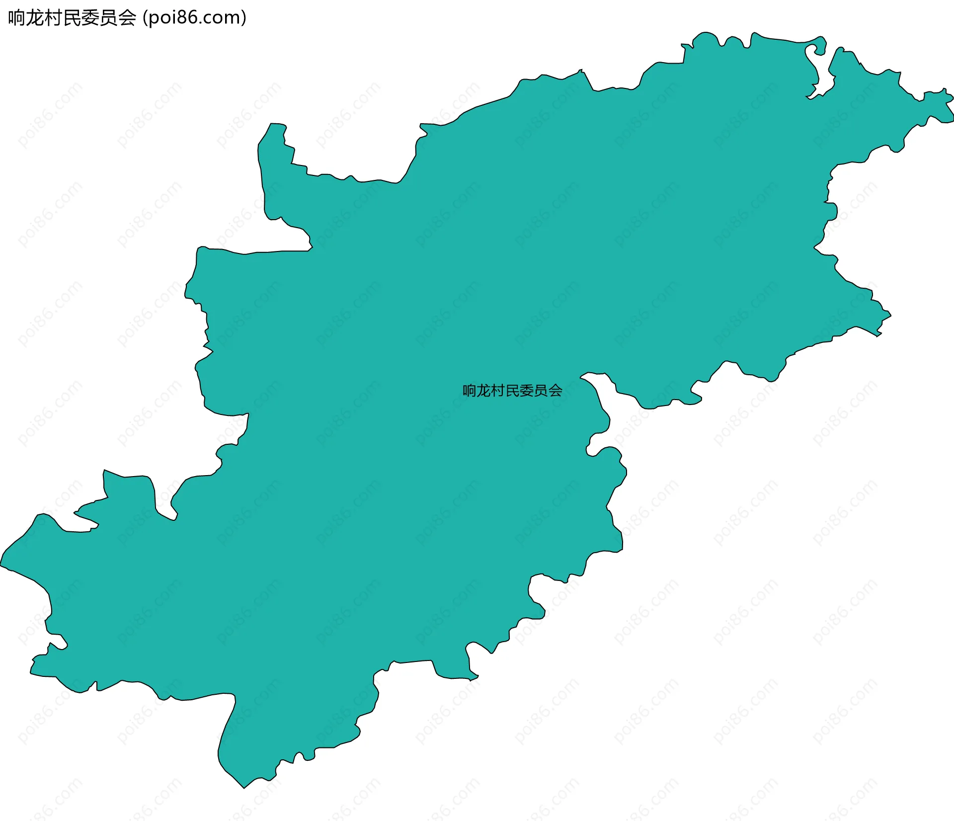 响龙村民委员会边界地图