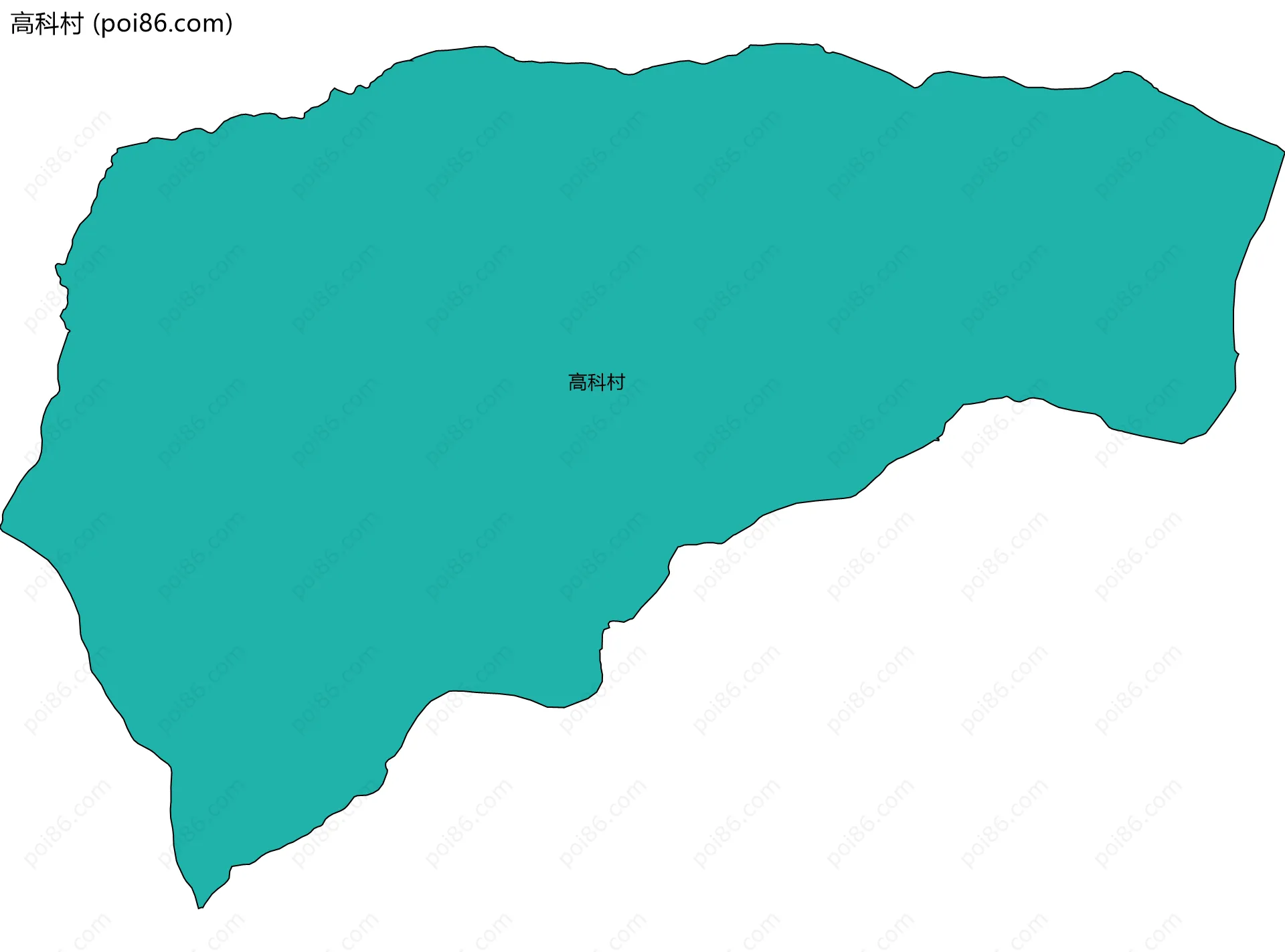 高科村边界地图