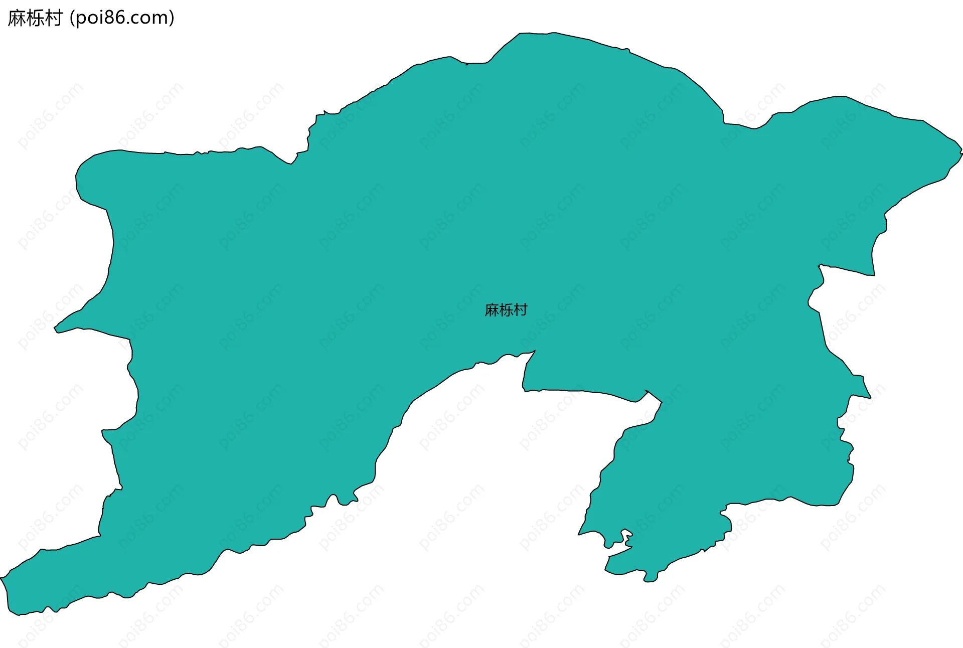 麻栎村边界地图