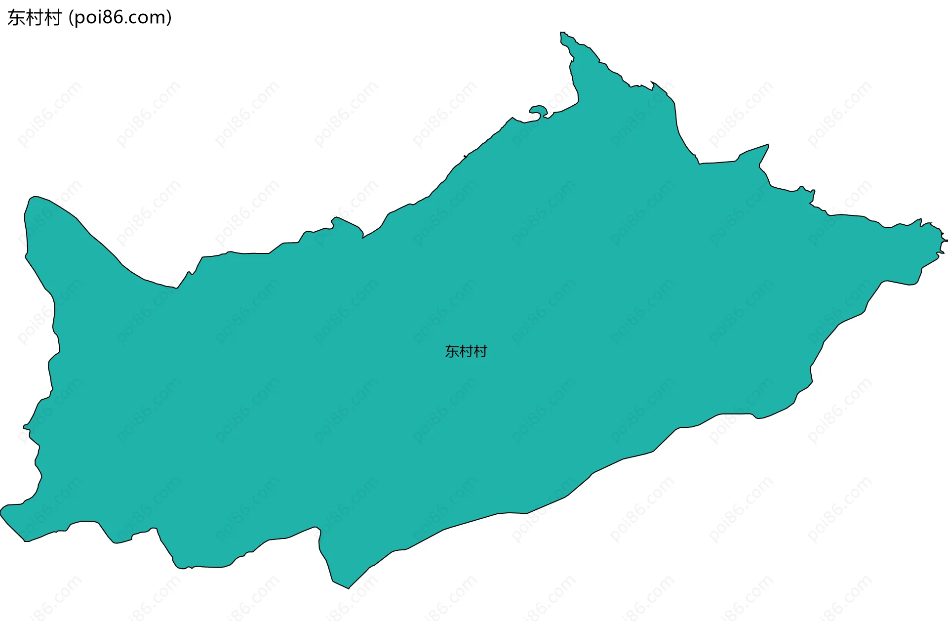 东村村边界地图