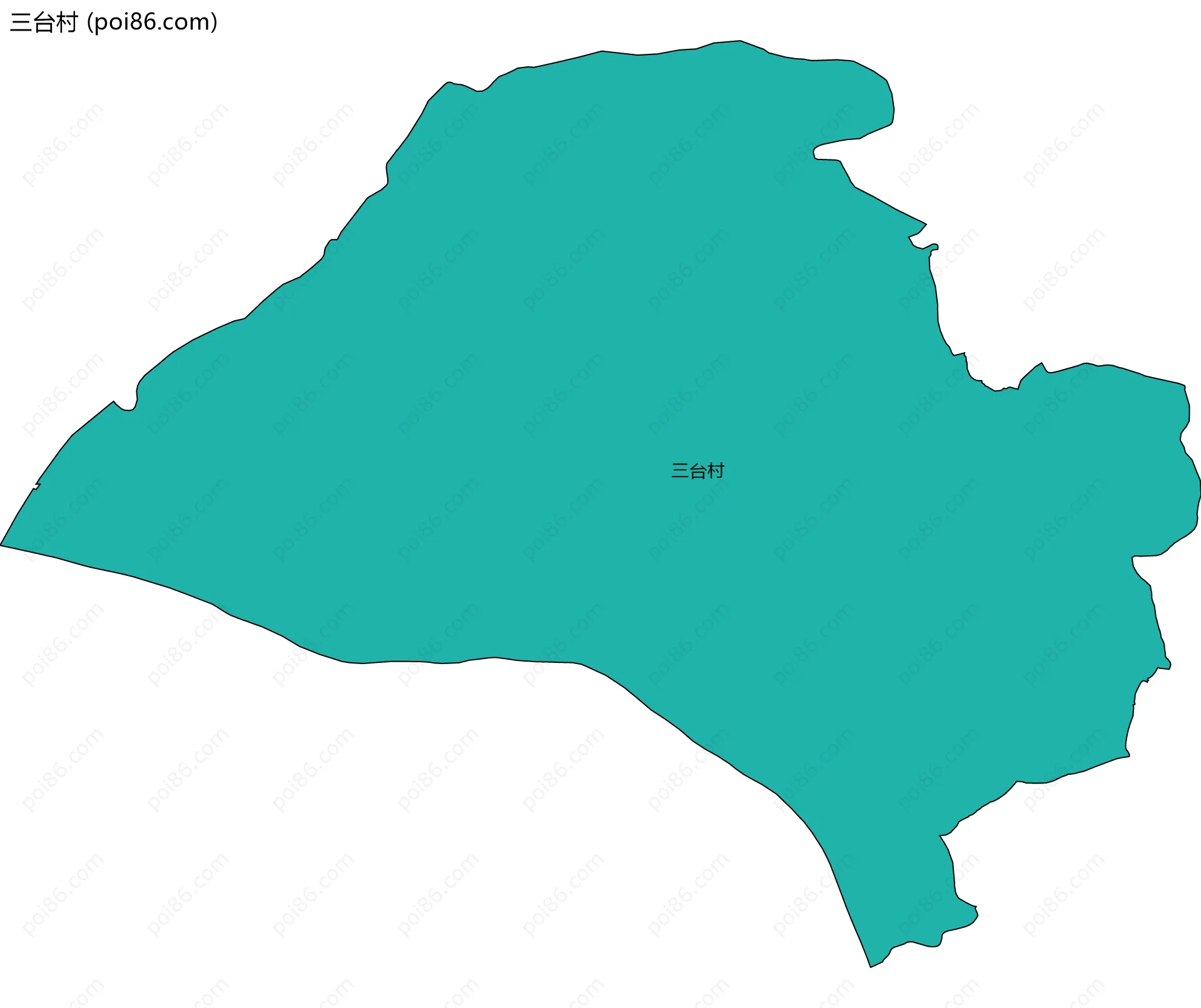 三台村边界地图