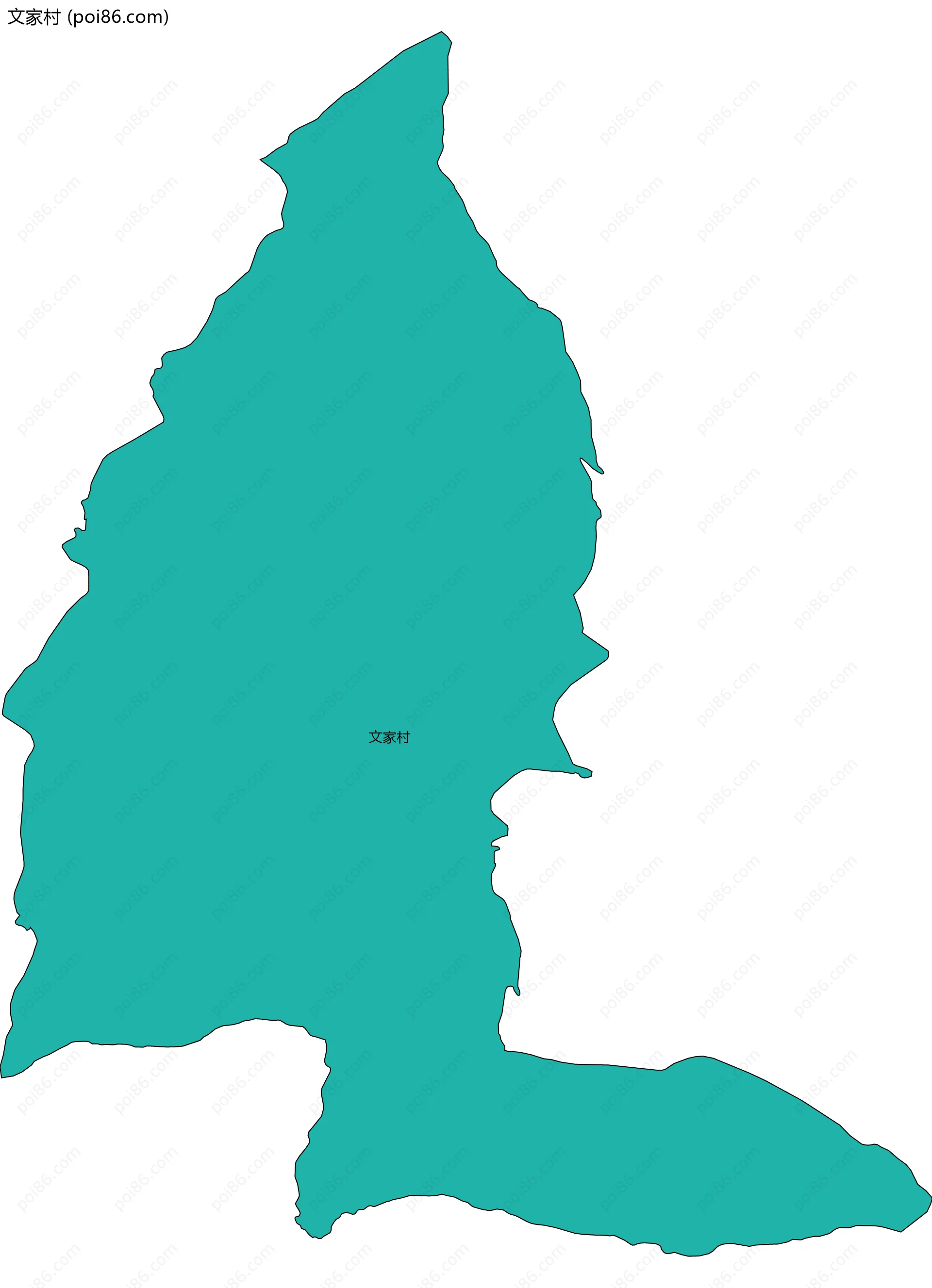 文家村边界地图