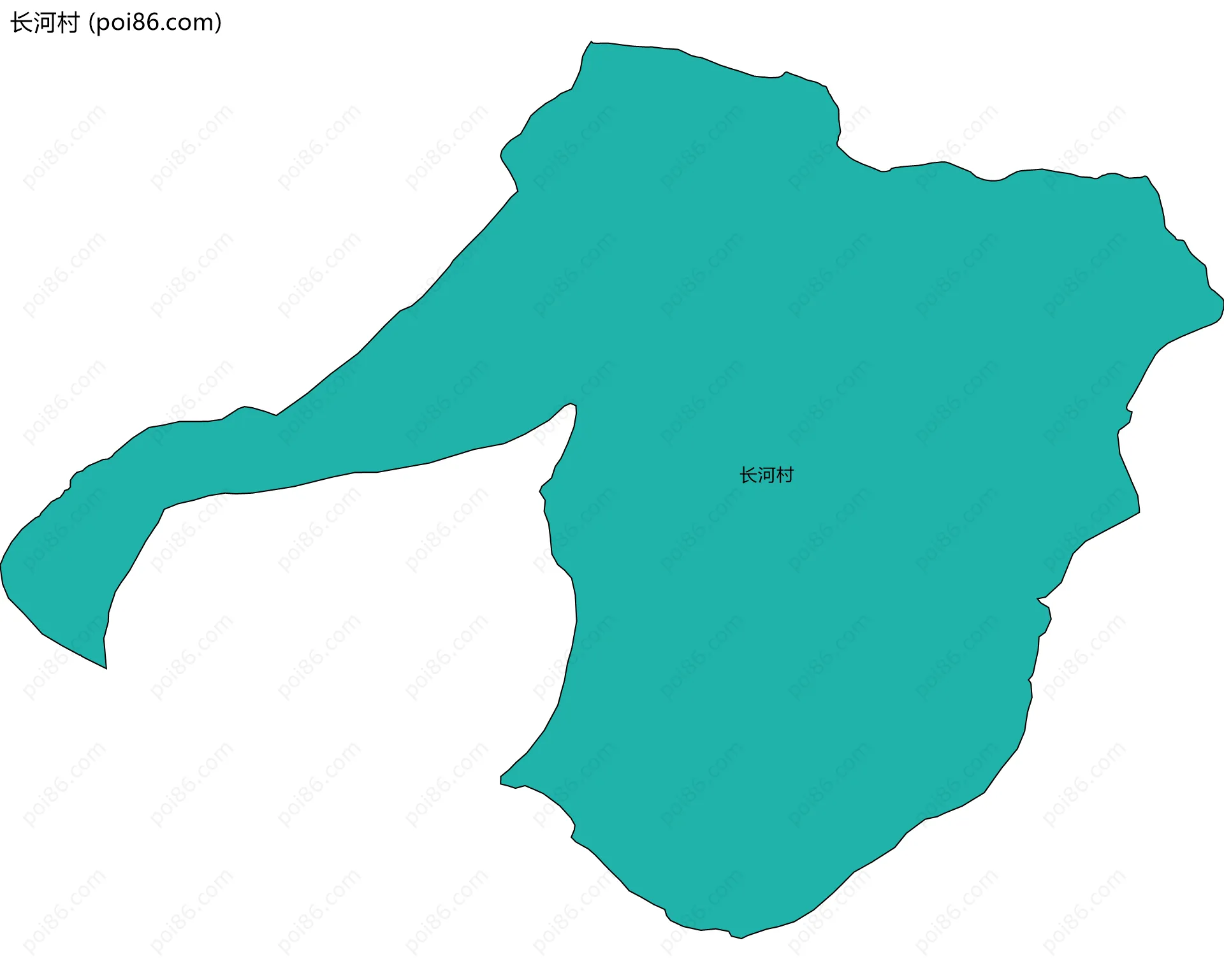 长河村边界地图