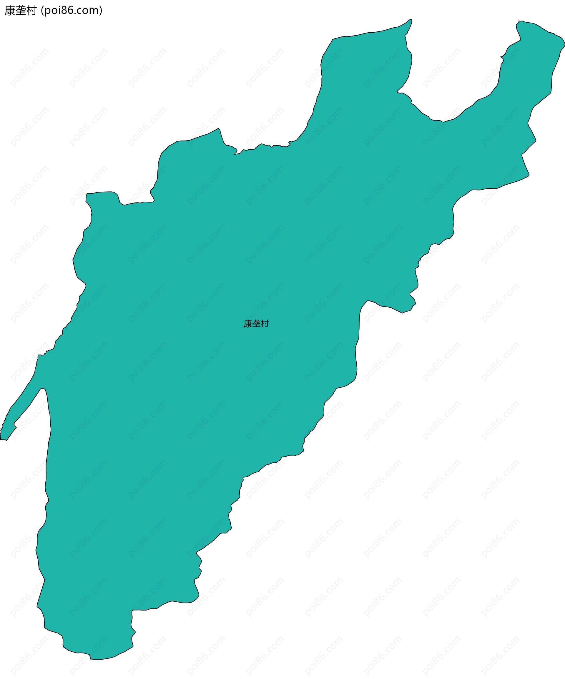 康垄村边界地图