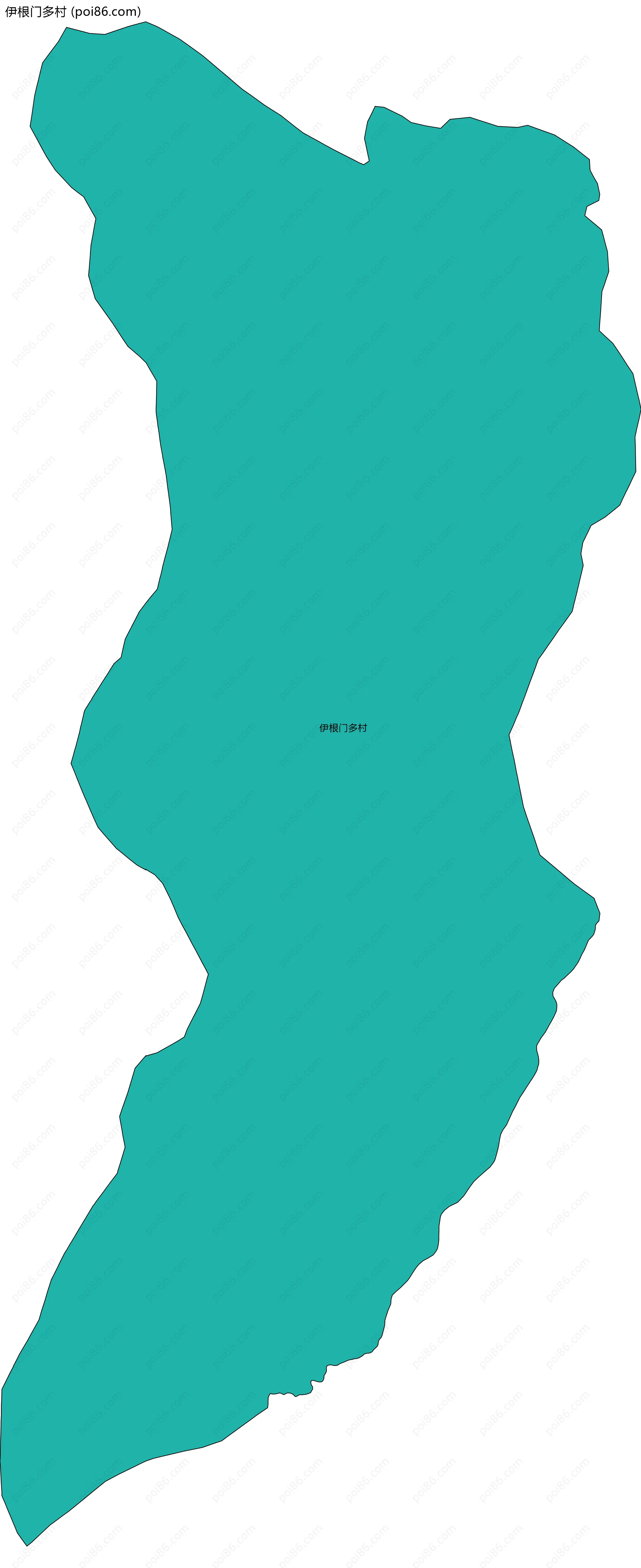 伊根门多村边界地图