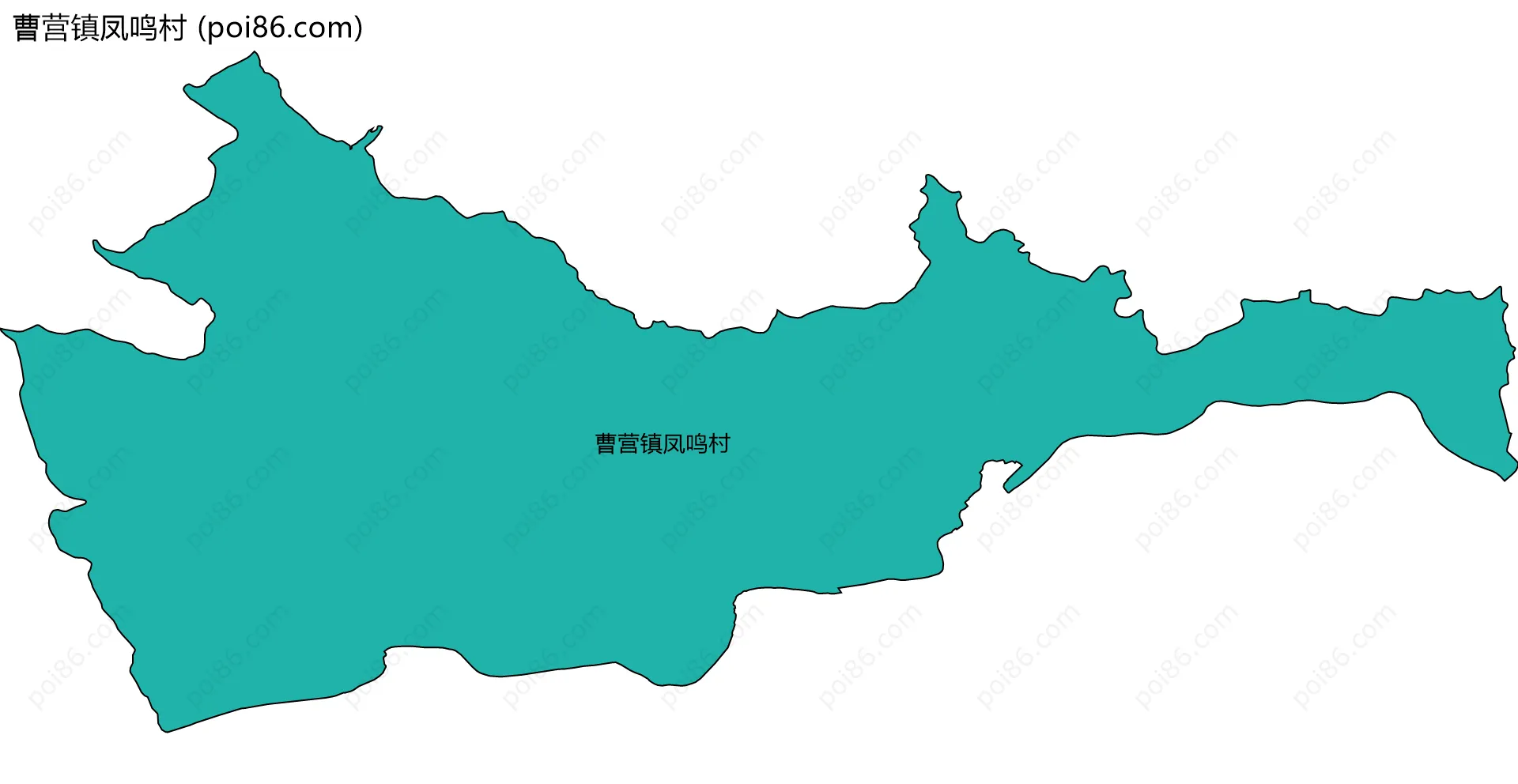 曹营镇凤鸣村边界地图