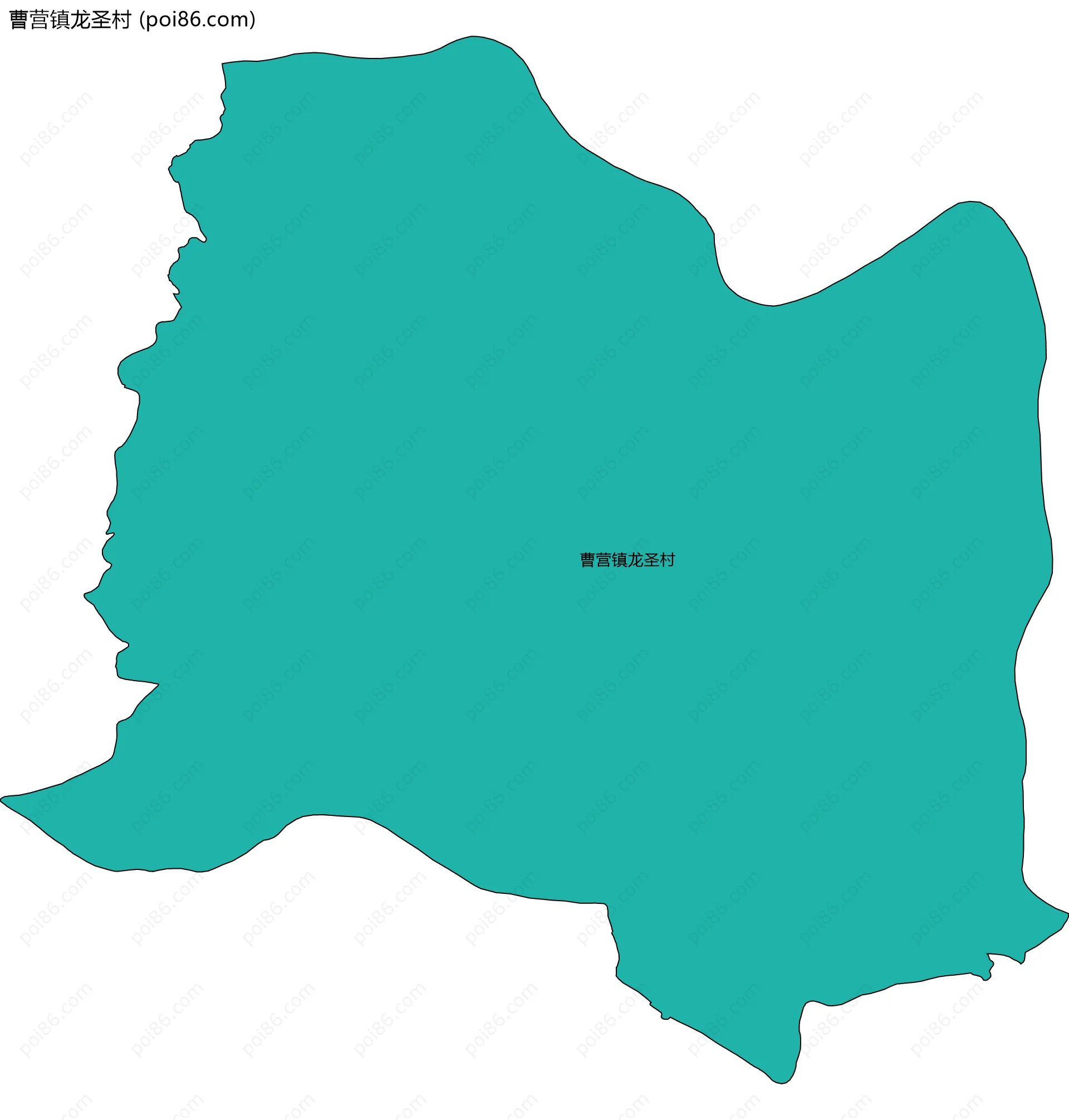 曹营镇龙圣村边界地图
