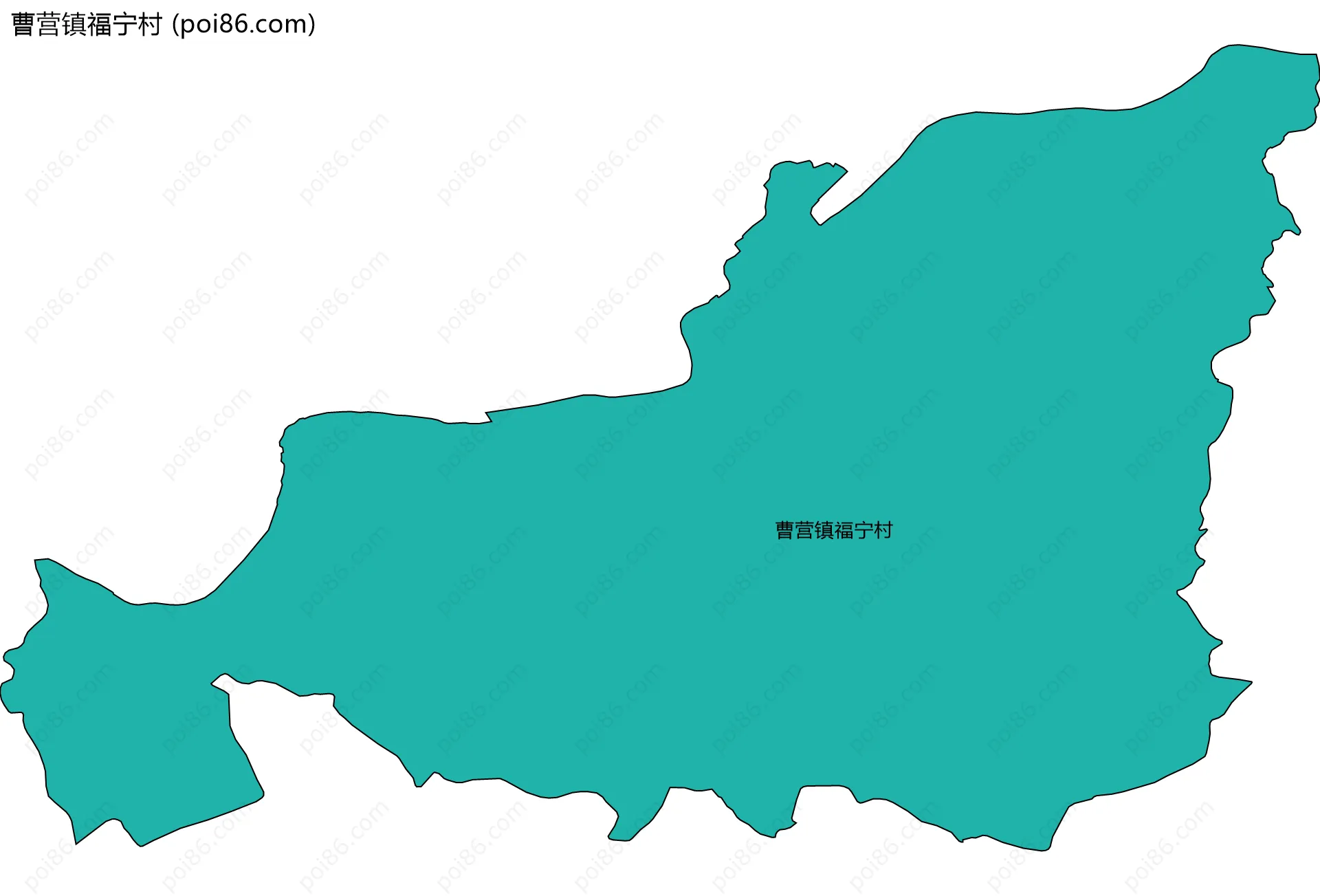 曹营镇福宁村边界地图