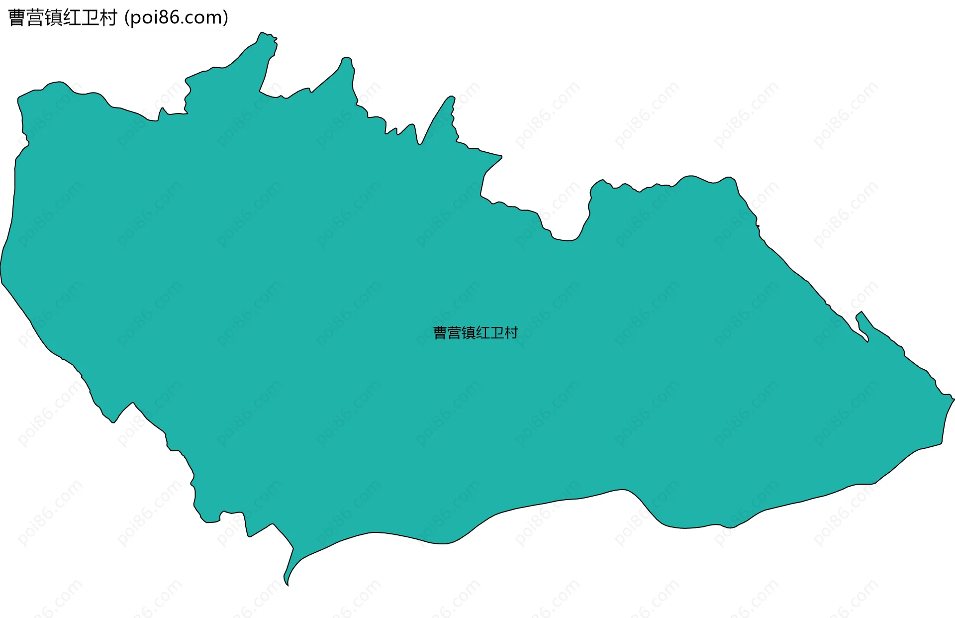 曹营镇红卫村边界地图