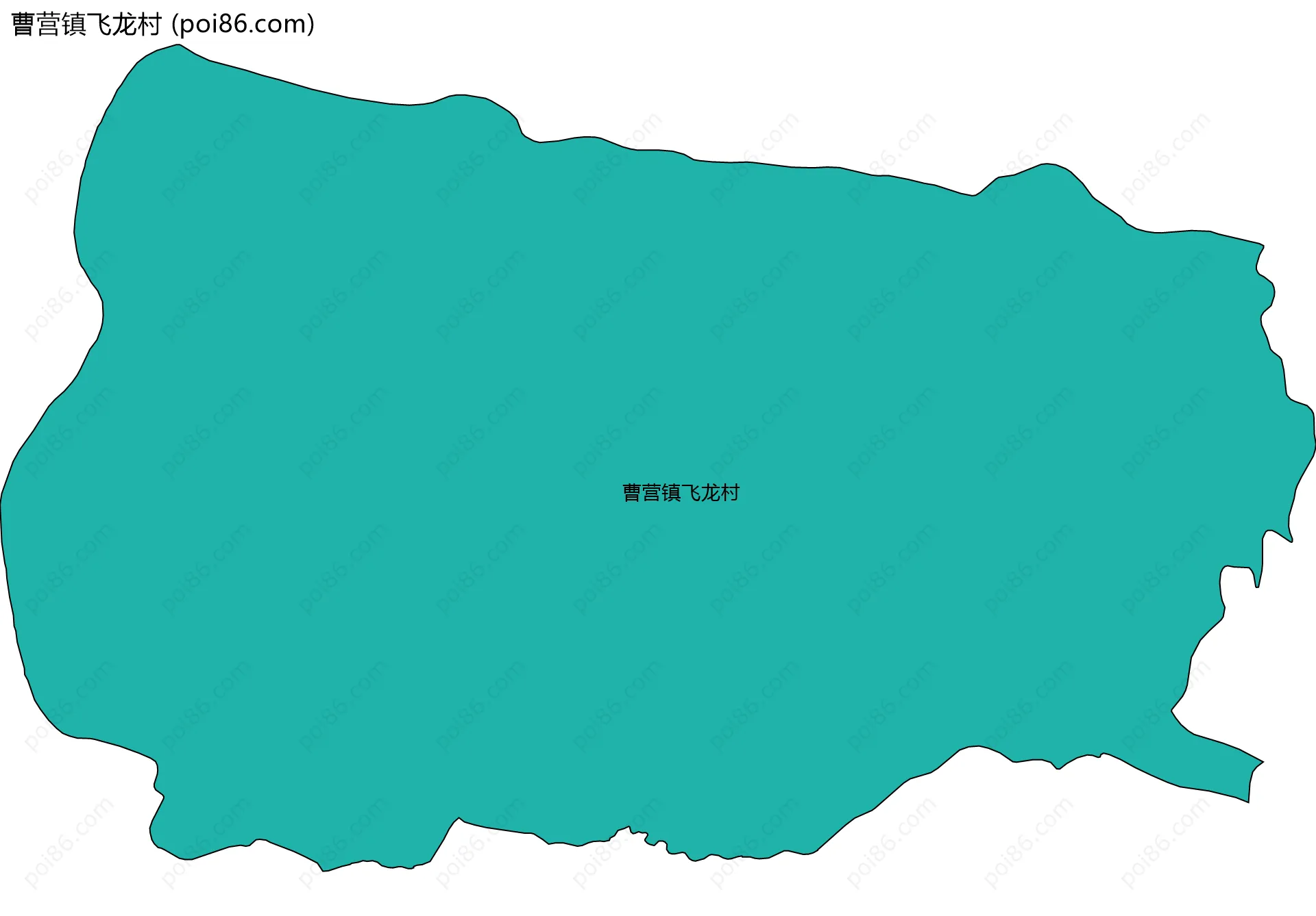 曹营镇飞龙村边界地图
