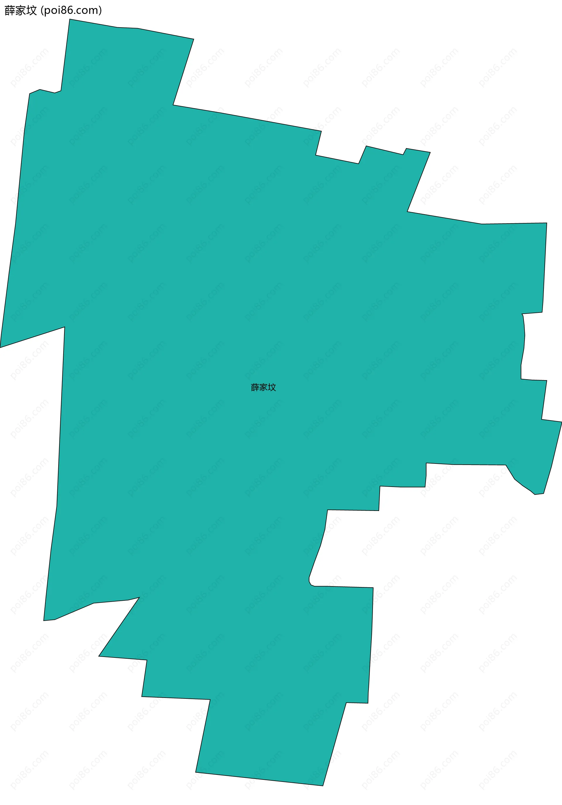 薛家坟边界地图