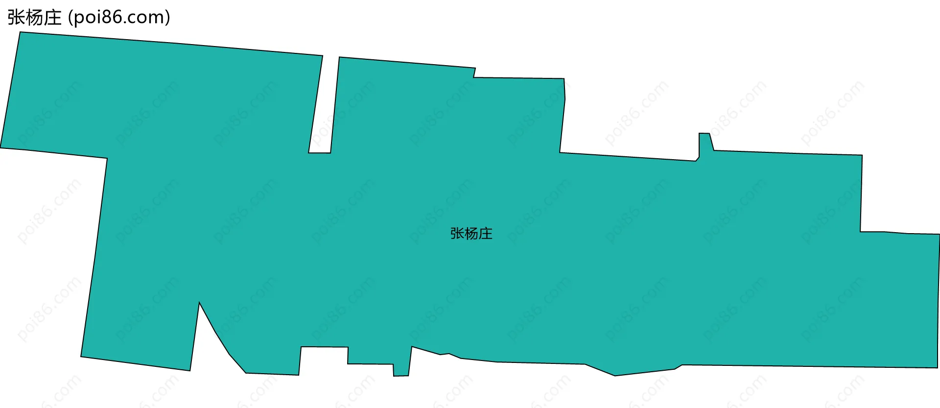 张杨庄边界地图