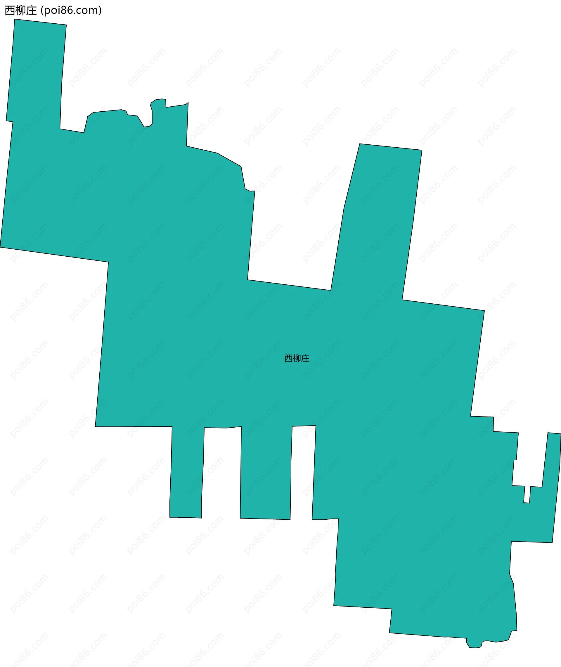 西柳庄边界地图