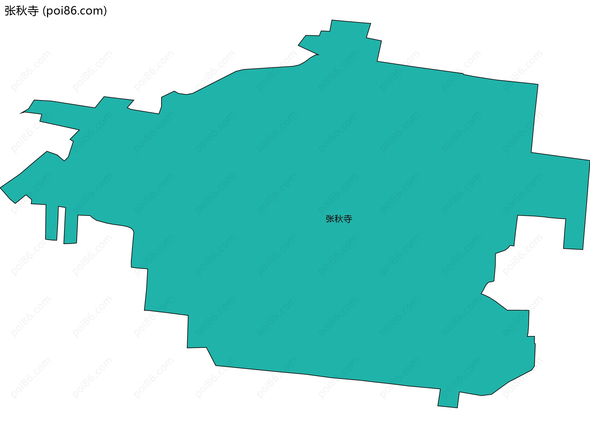张秋寺边界地图