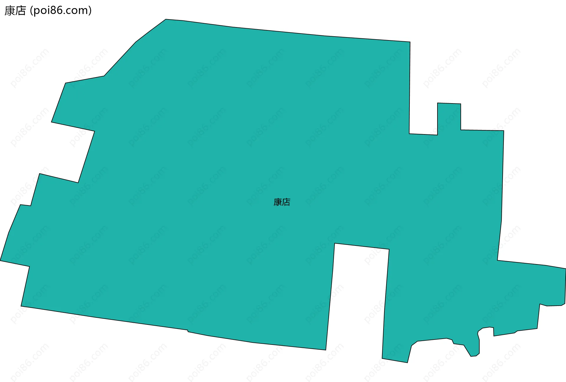 康店边界地图