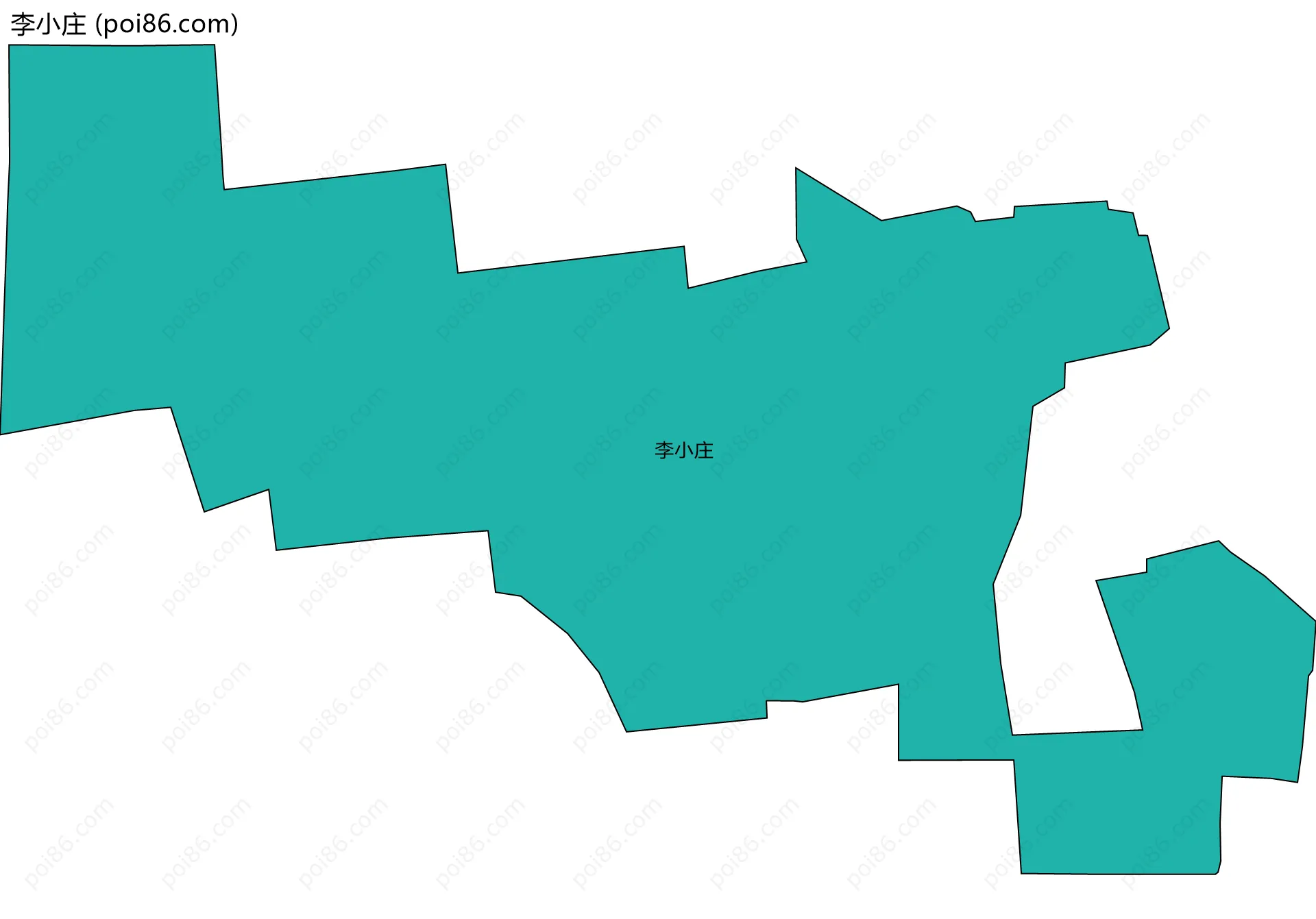 李小庄边界地图