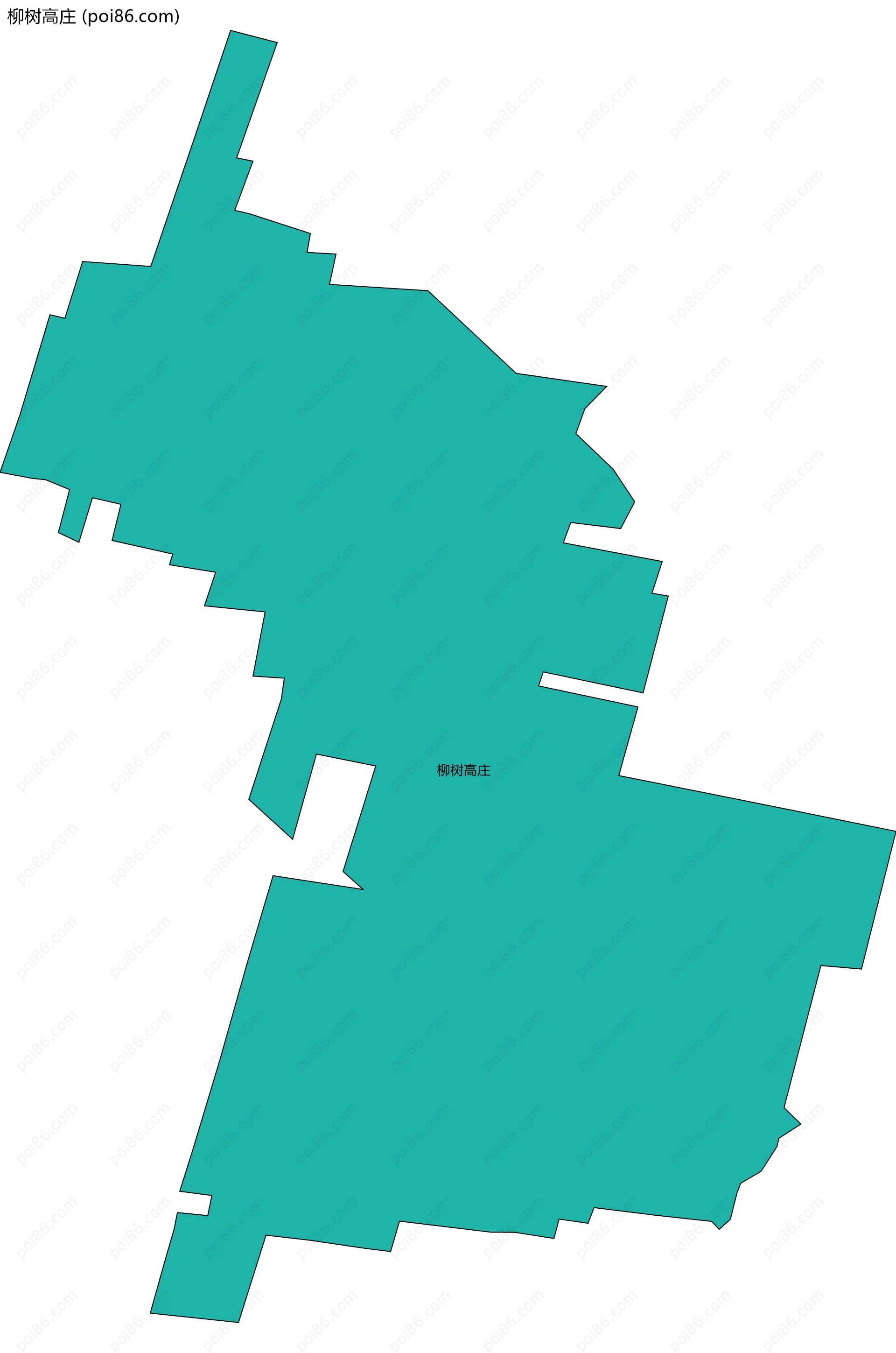 柳树高庄边界地图