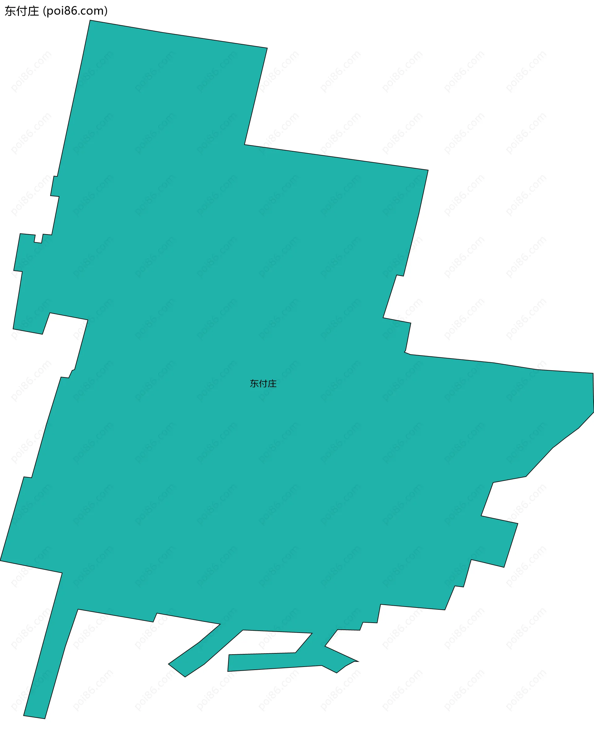 东付庄边界地图