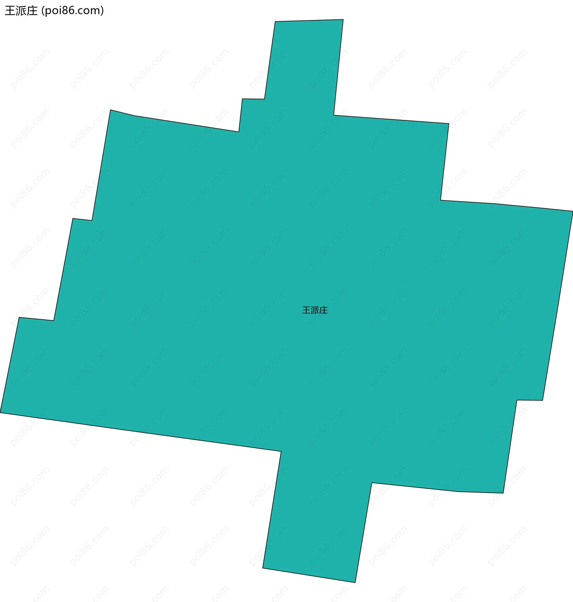 王派庄边界地图