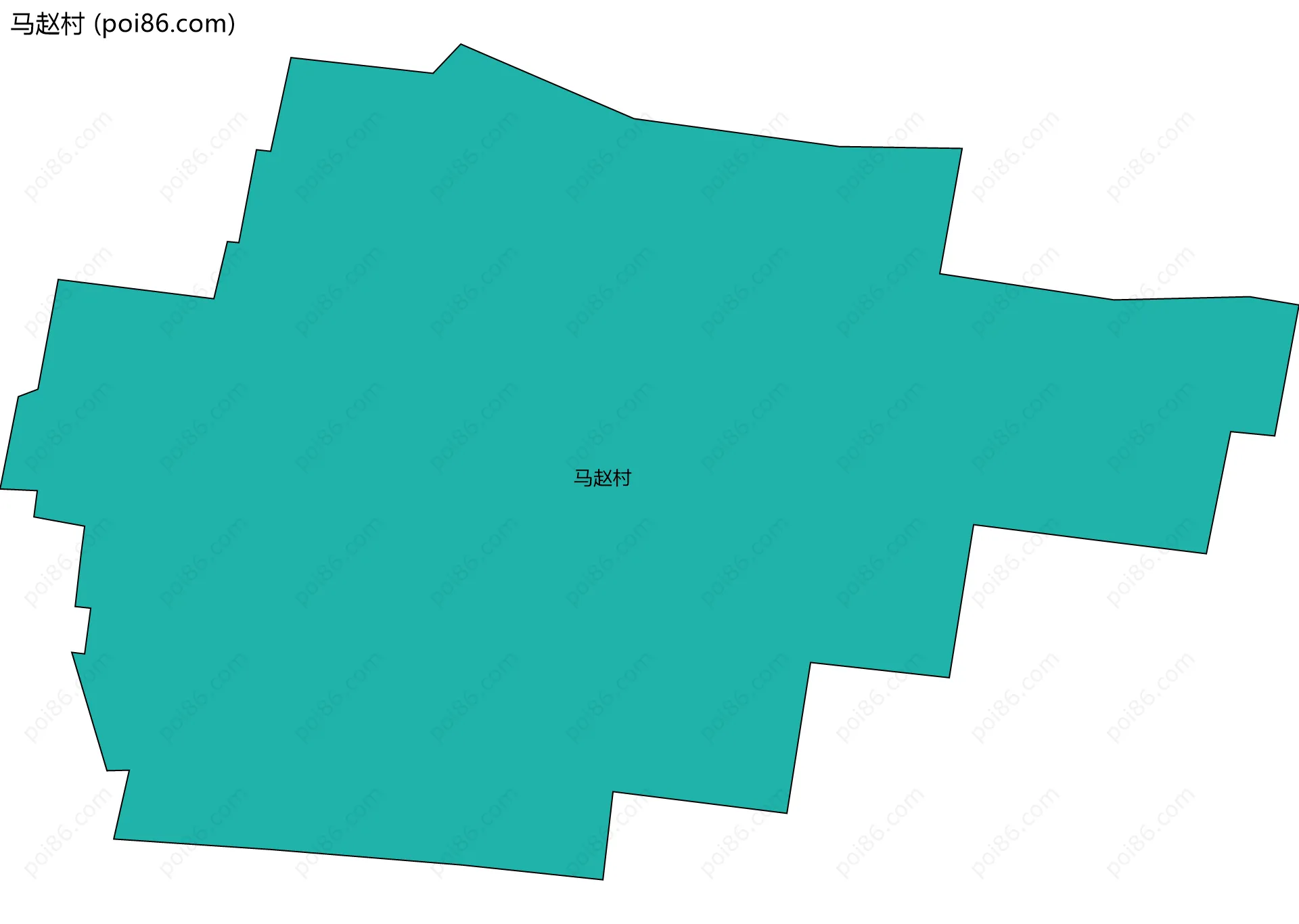 马赵村边界地图