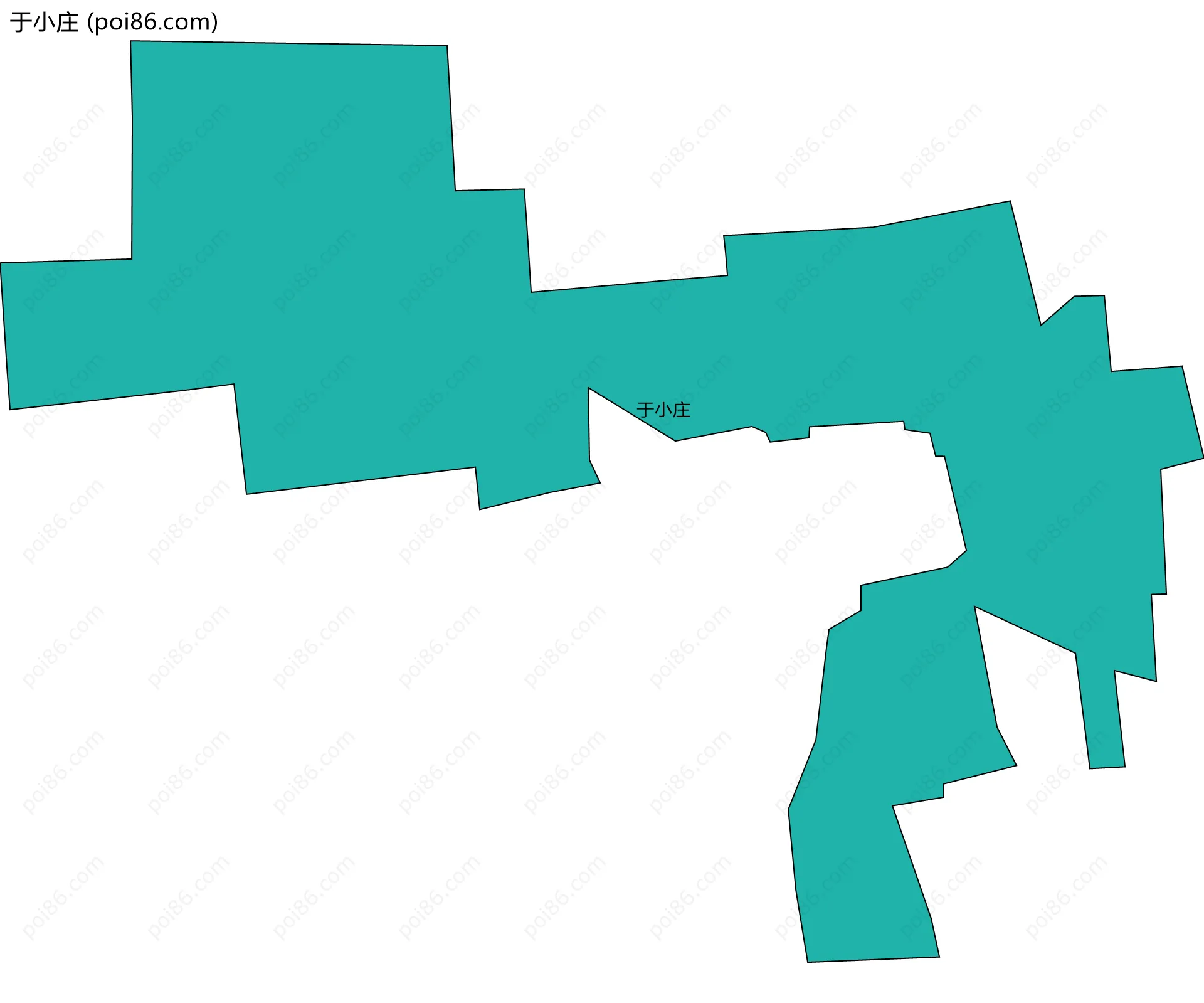 于小庄边界地图