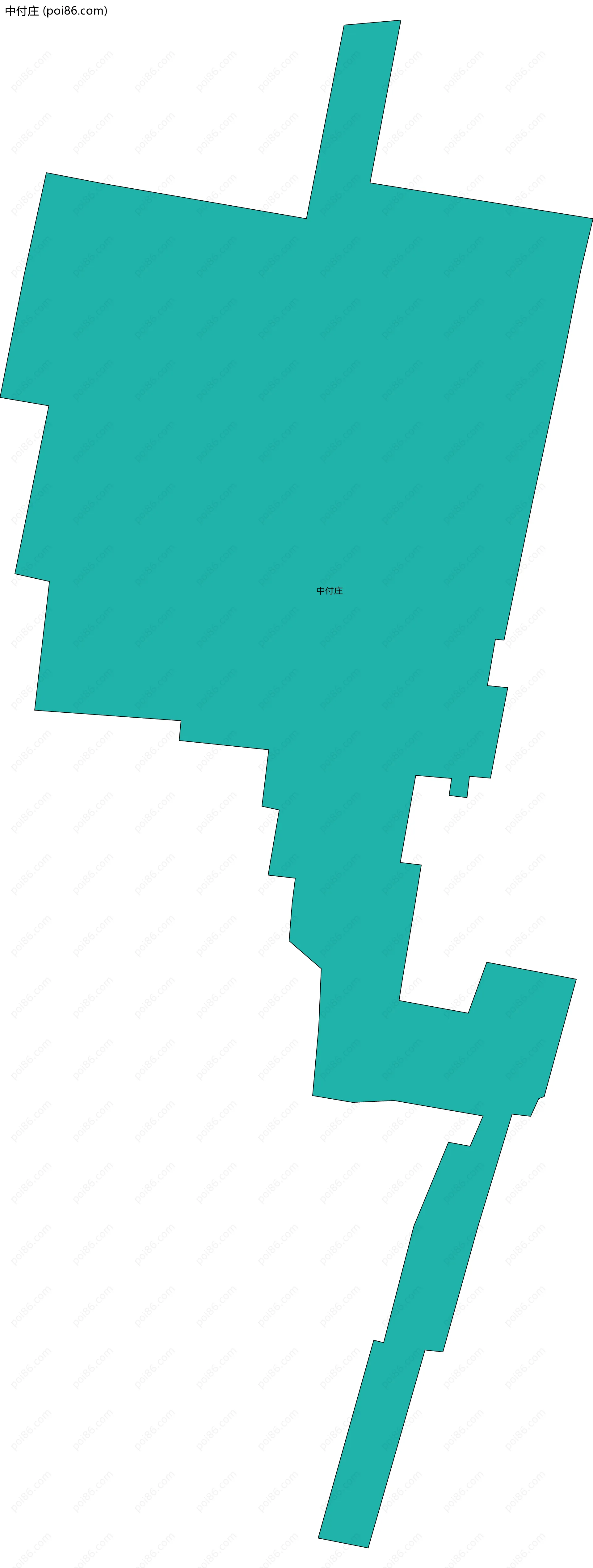 中付庄边界地图