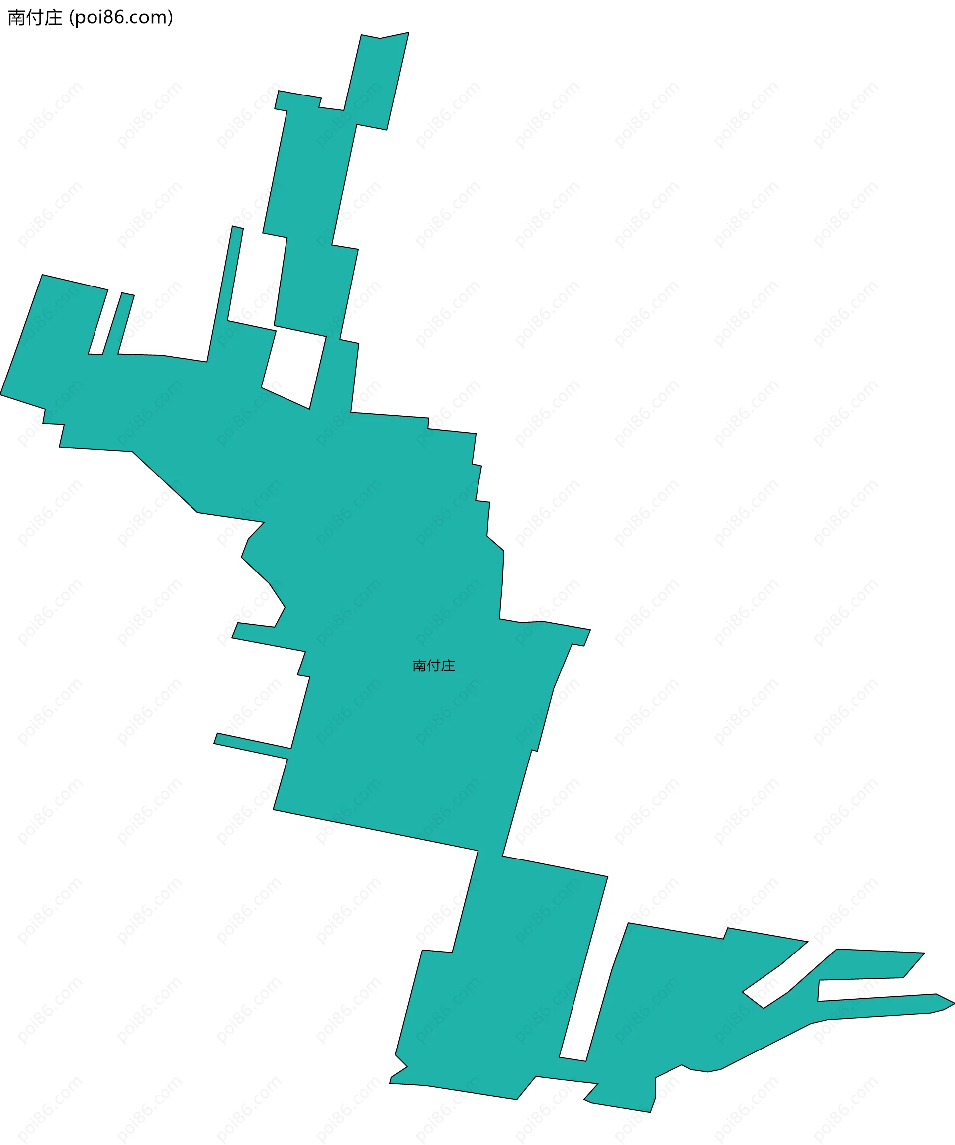 南付庄边界地图
