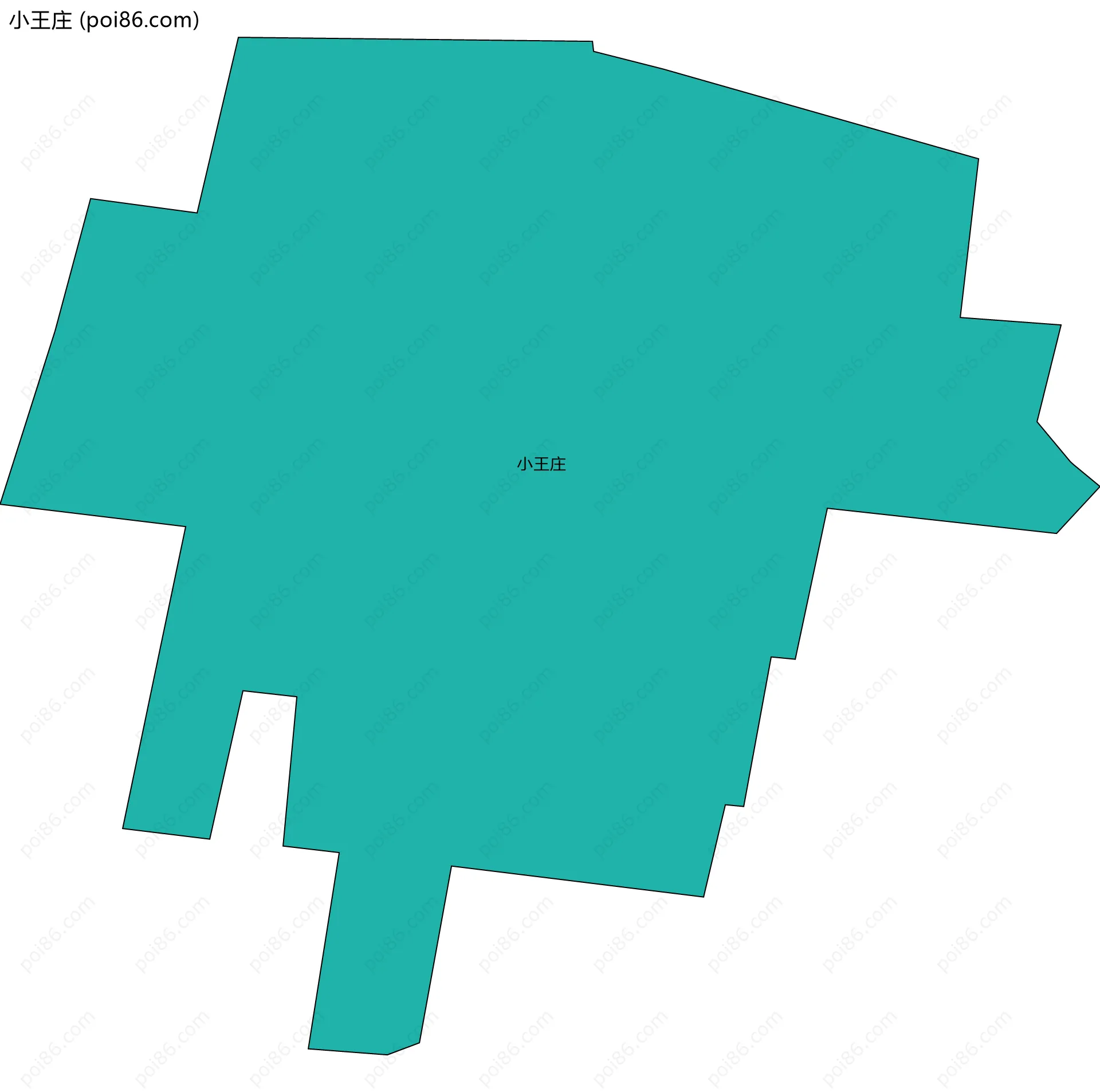 小王庄边界地图