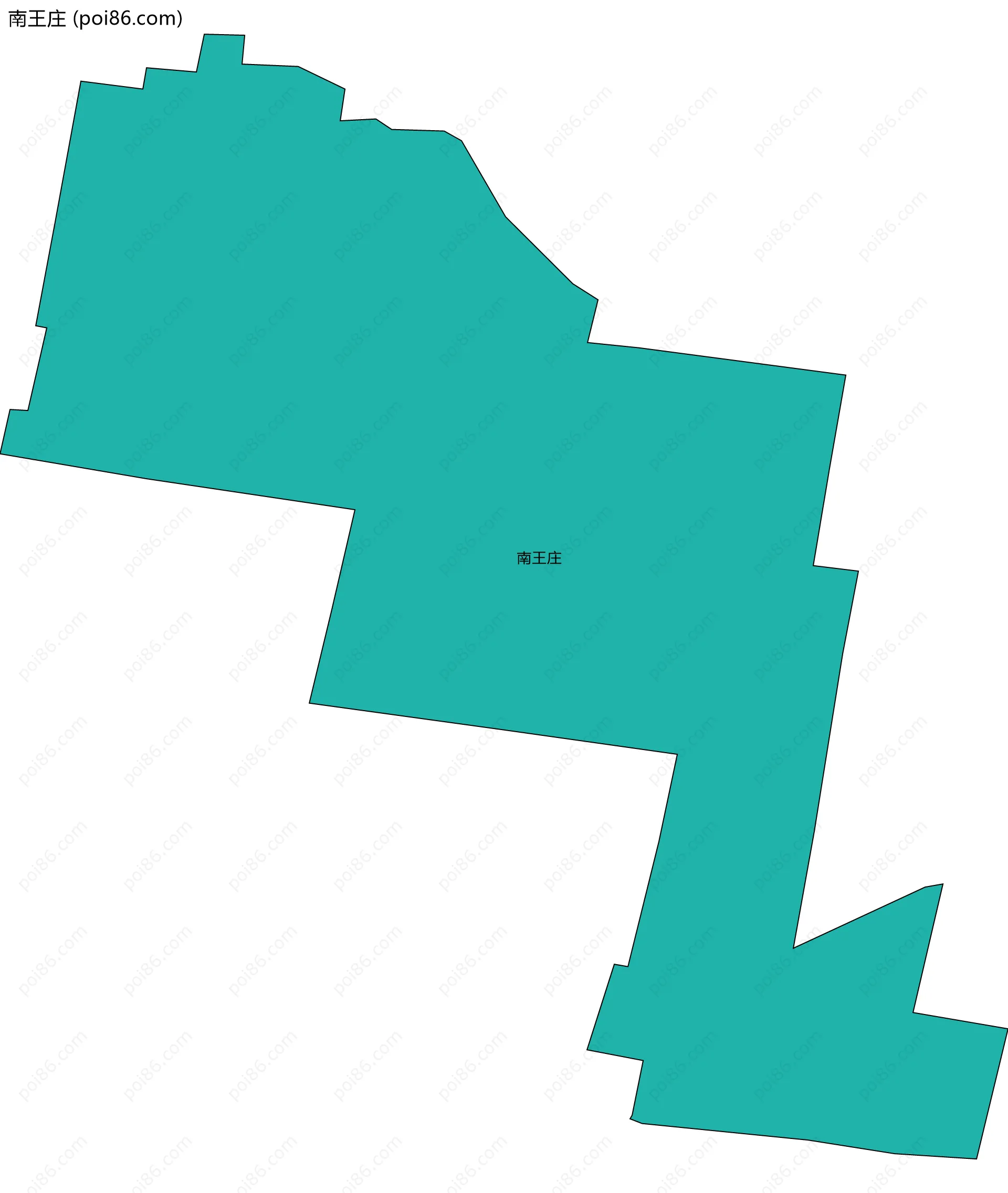 南王庄边界地图