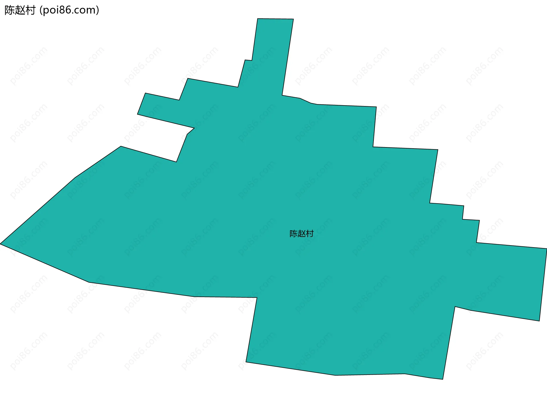 陈赵村边界地图
