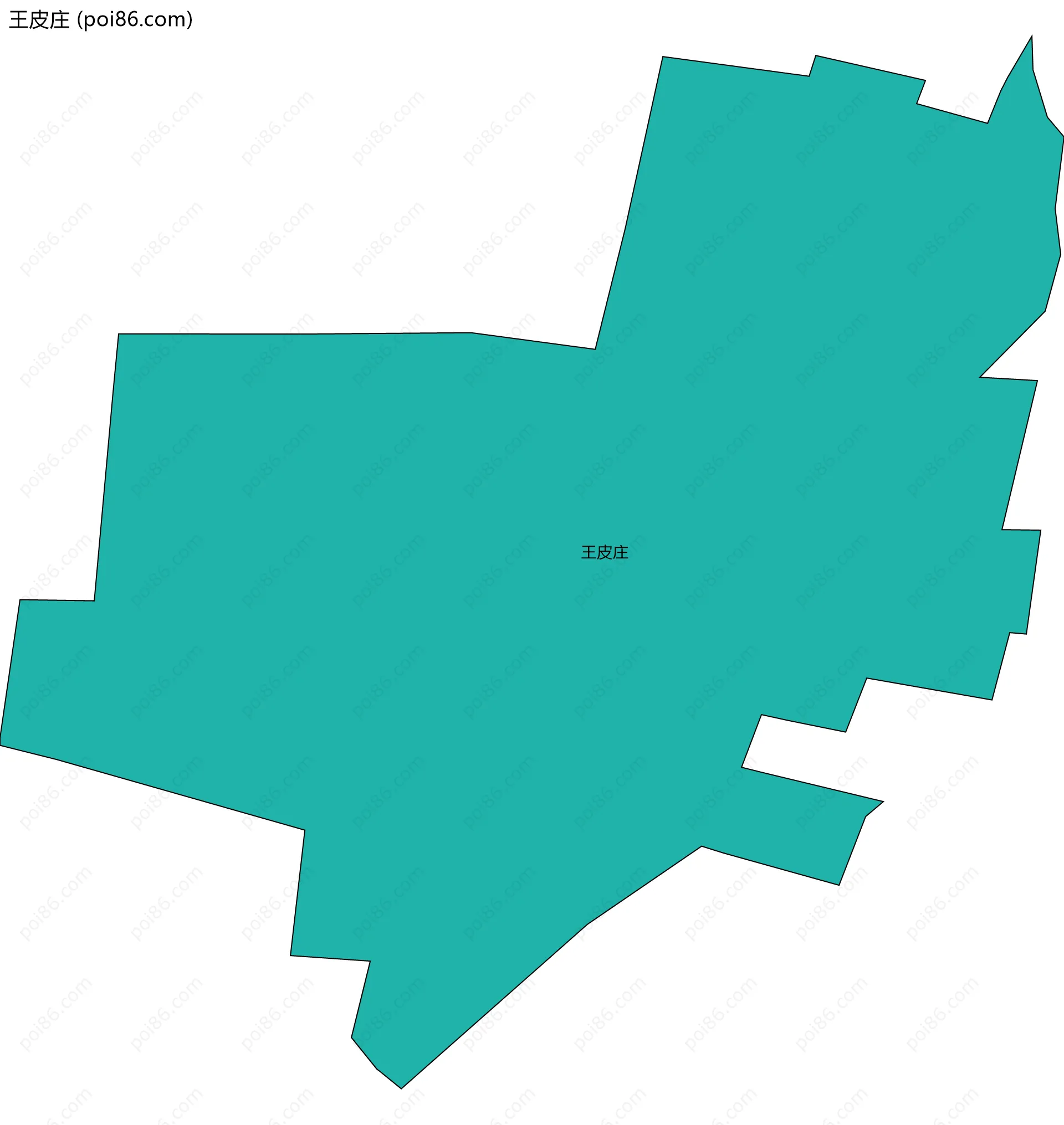 王皮庄边界地图