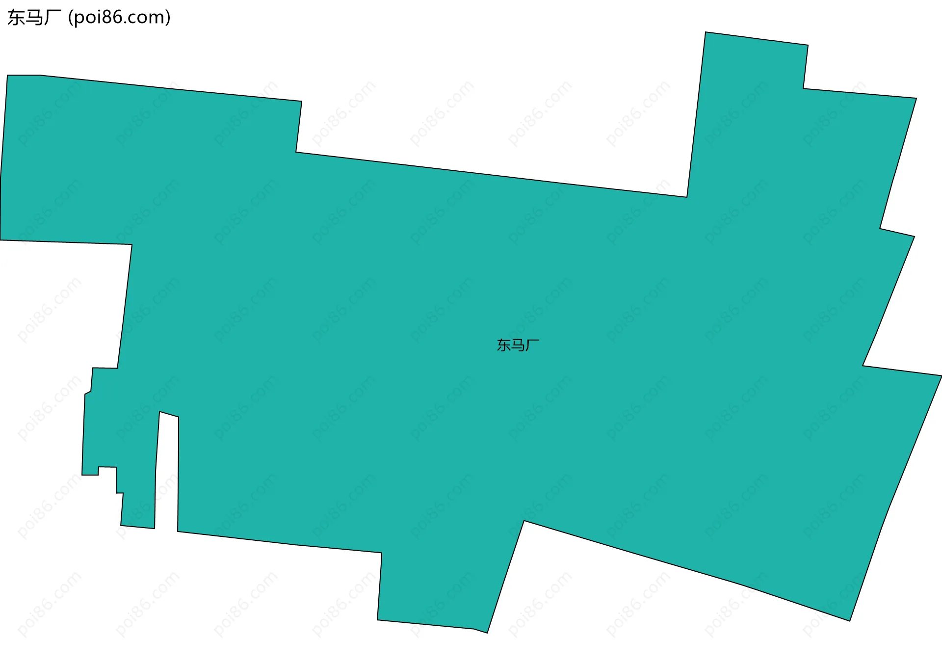 东马厂边界地图