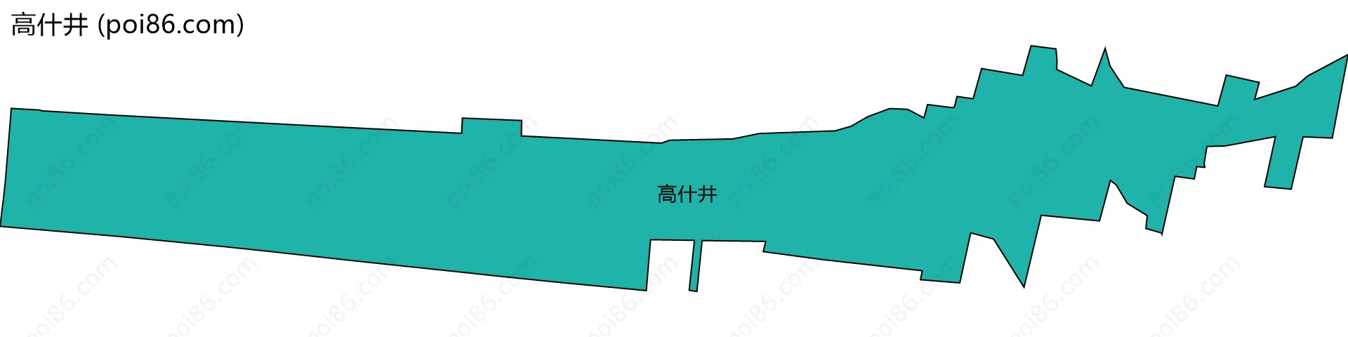 高什井边界地图