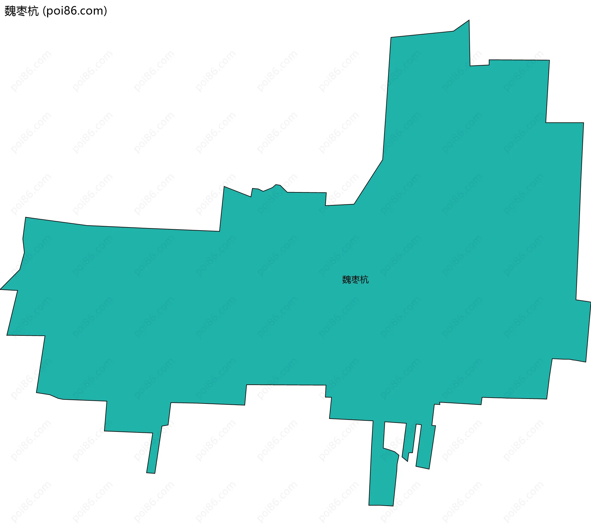 魏枣杭边界地图