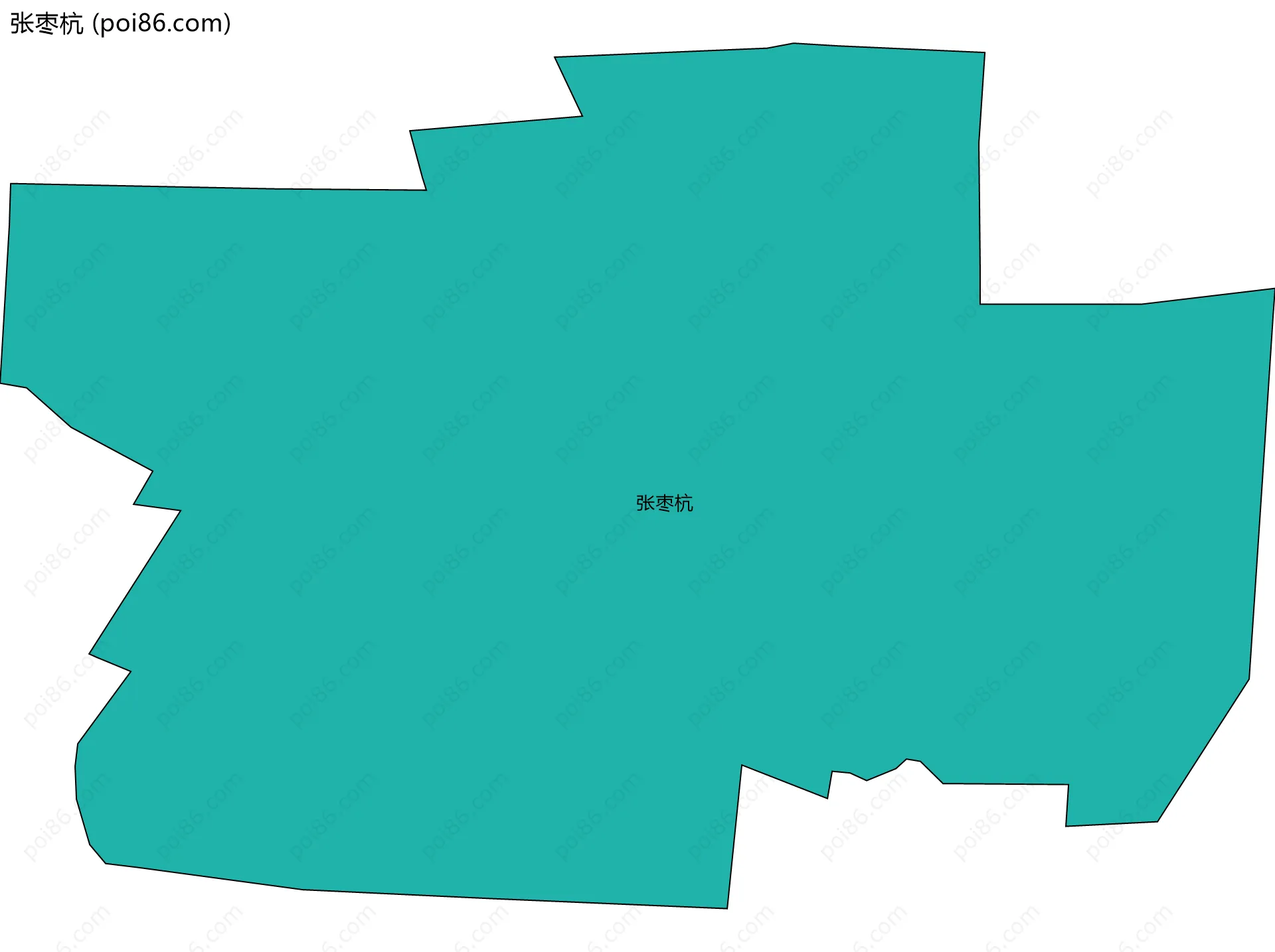 张枣杭边界地图