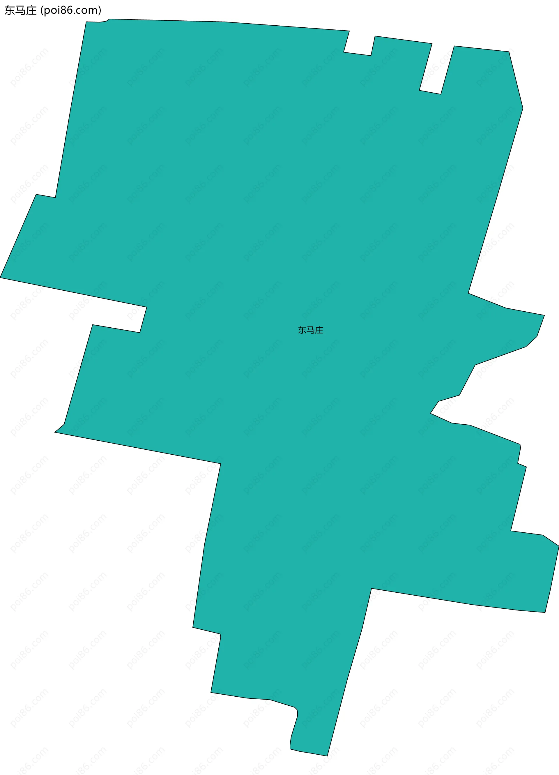 东马庄边界地图