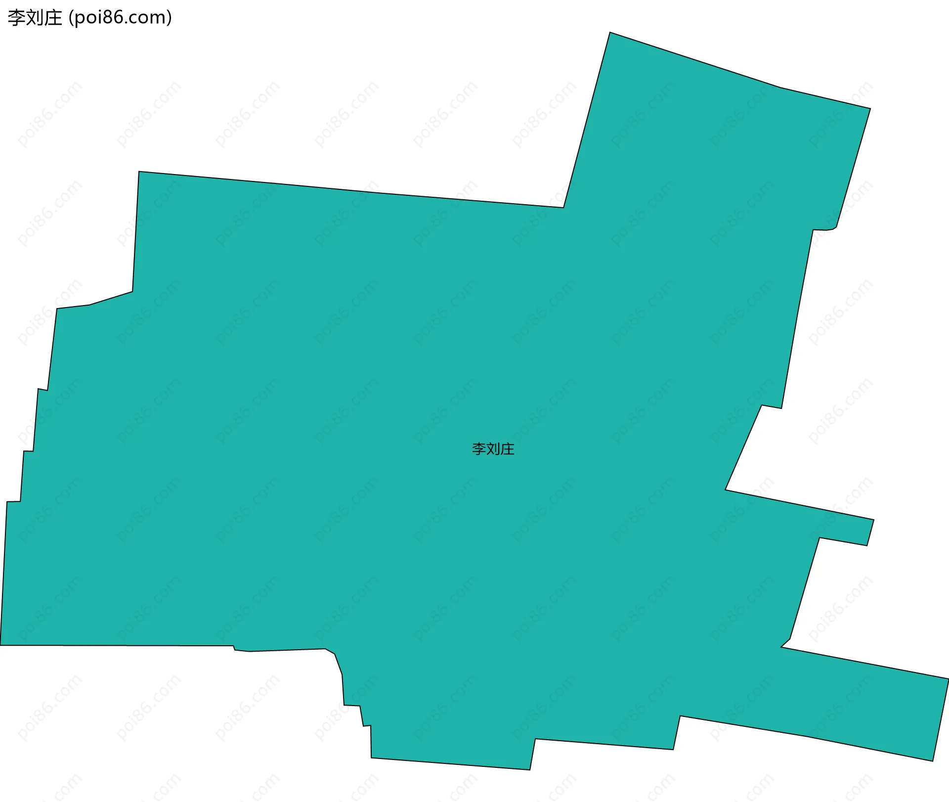 李刘庄边界地图