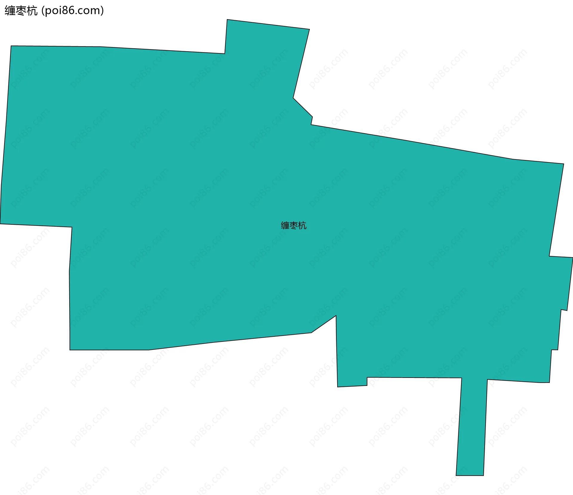 缠枣杭边界地图