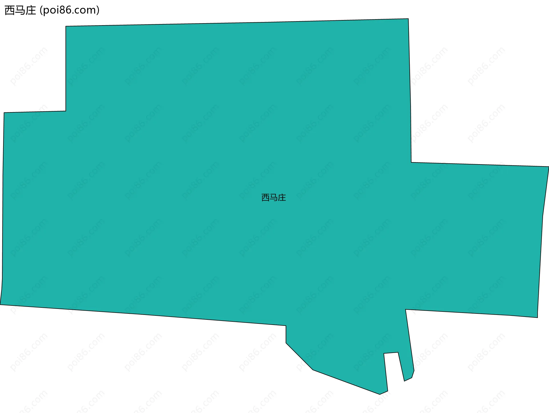 西马庄边界地图