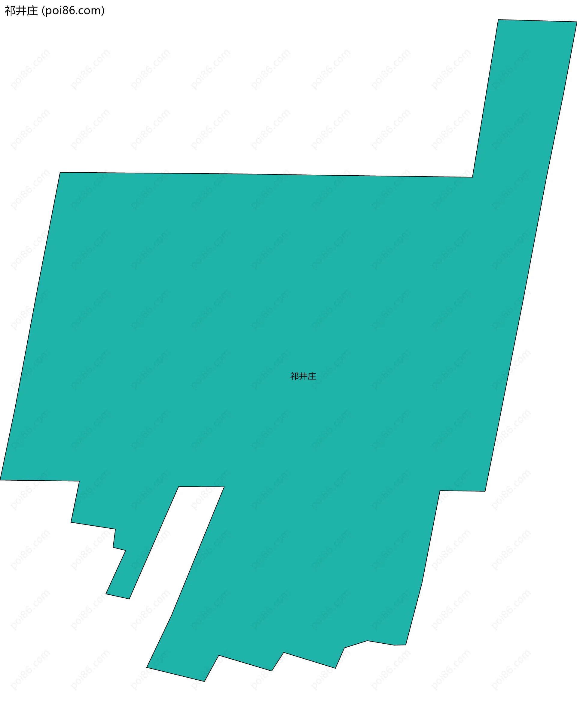 祁井庄边界地图