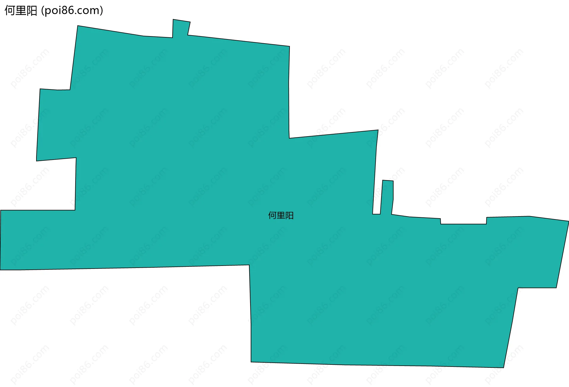 何里阳边界地图
