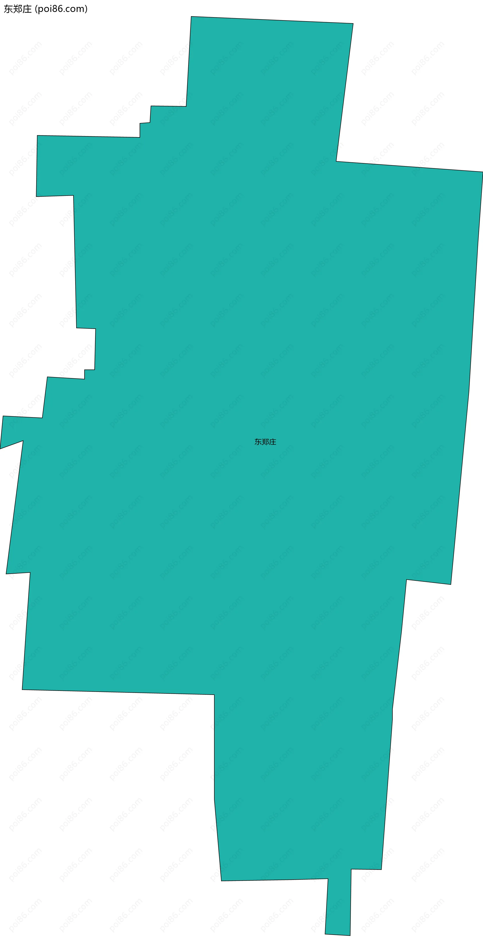 东郑庄边界地图