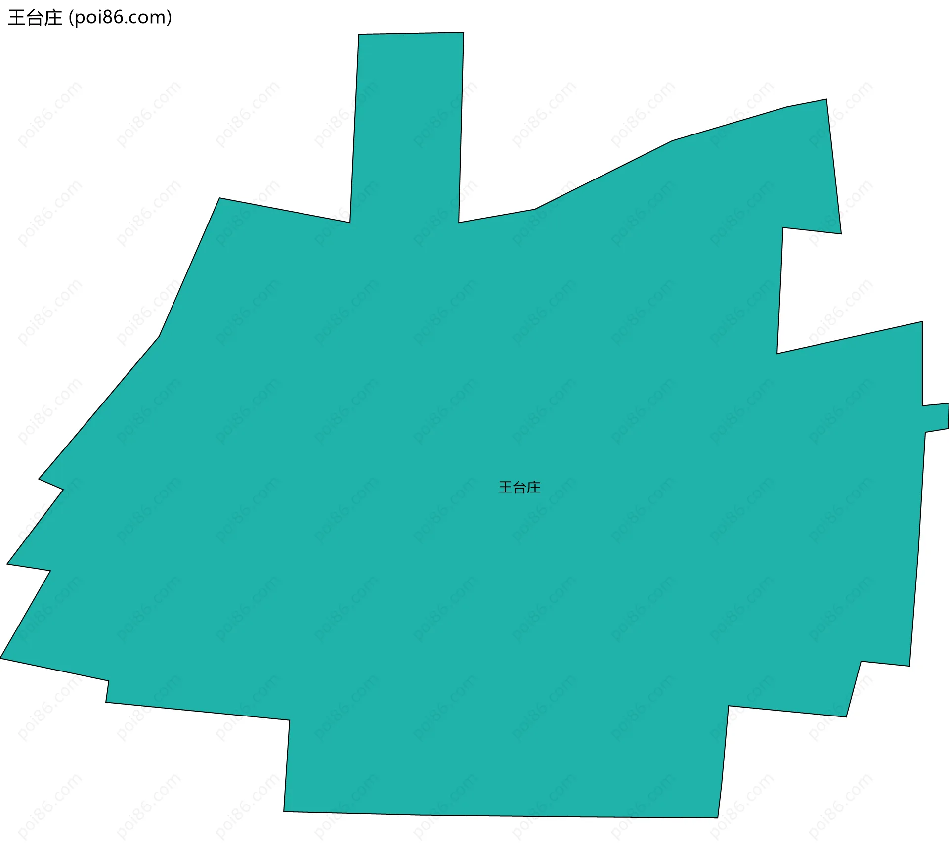 王台庄边界地图