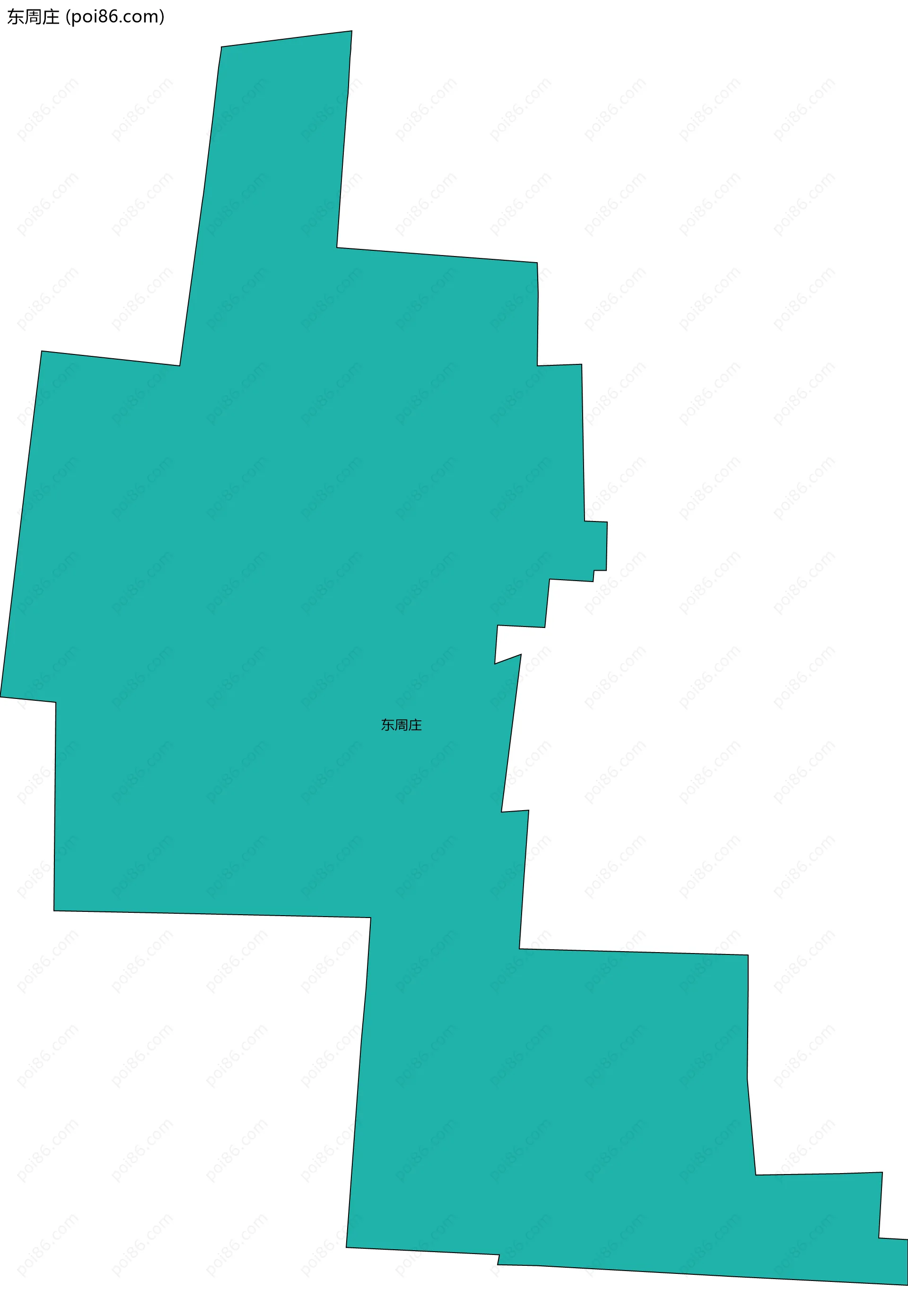 东周庄边界地图