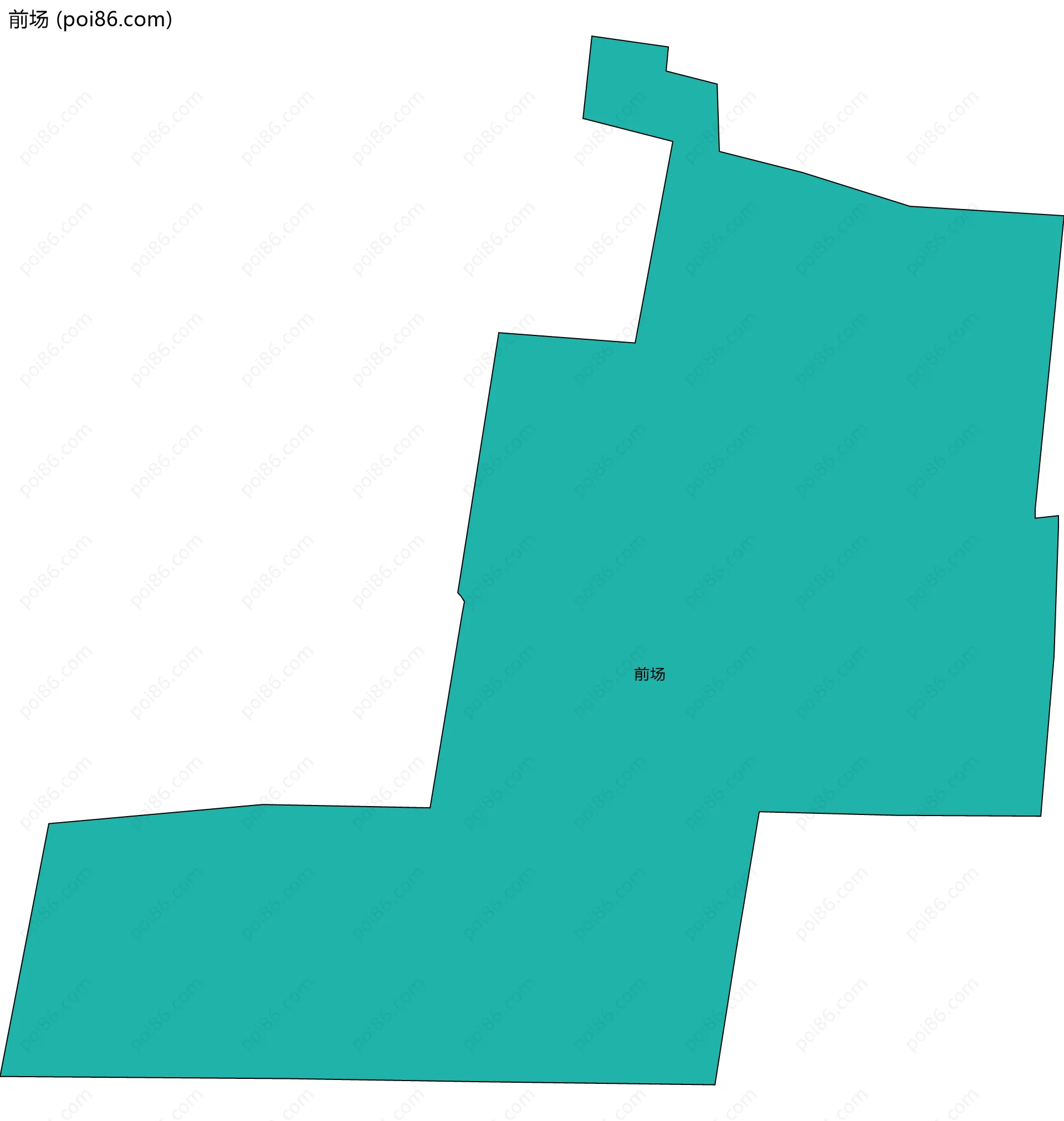 前场边界地图