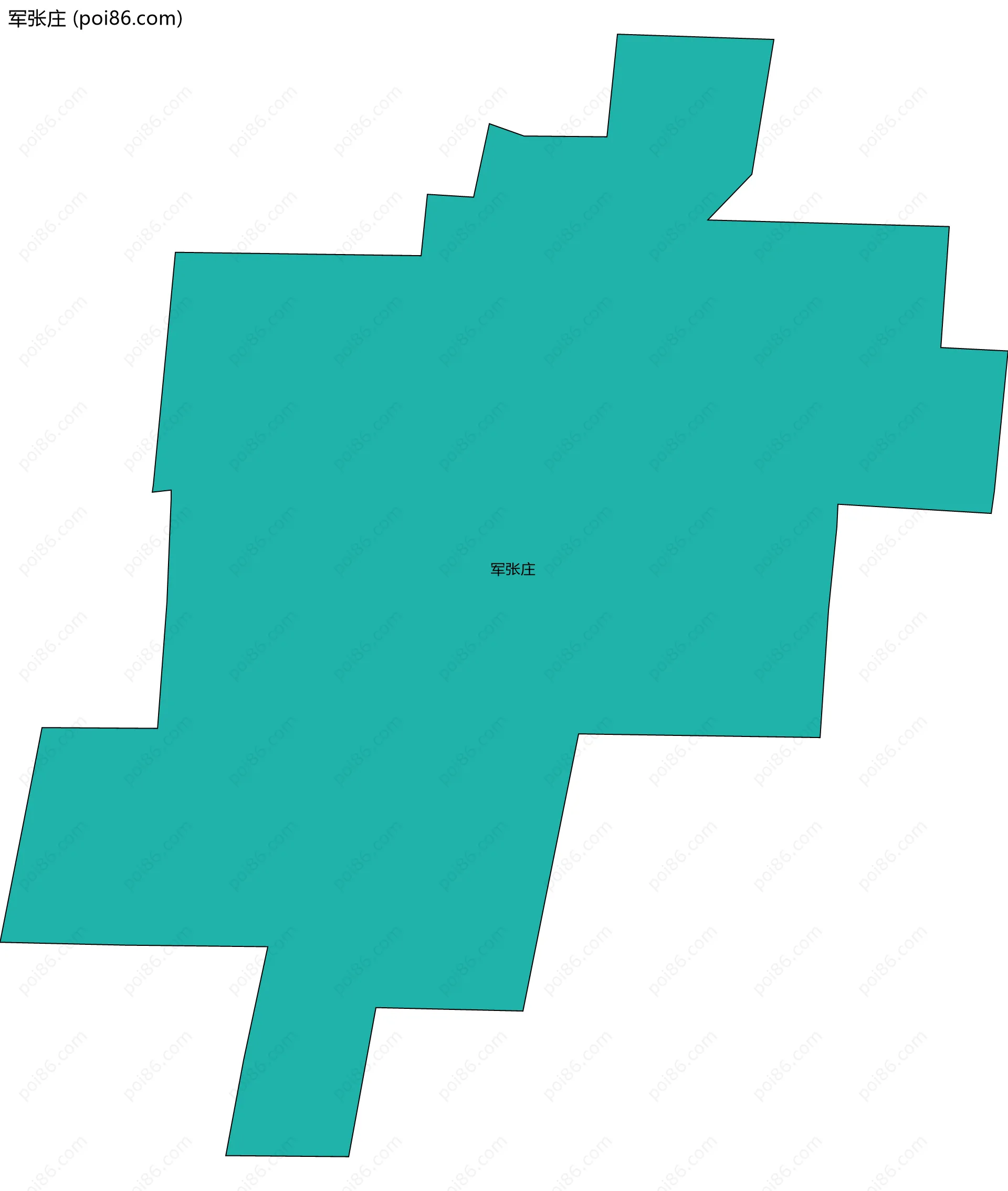 军张庄边界地图